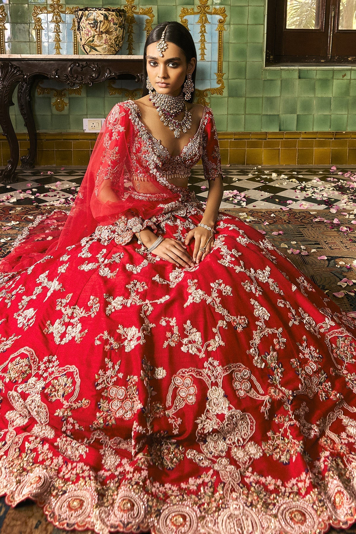 "Charlotte" Bridal Lehenga Set
