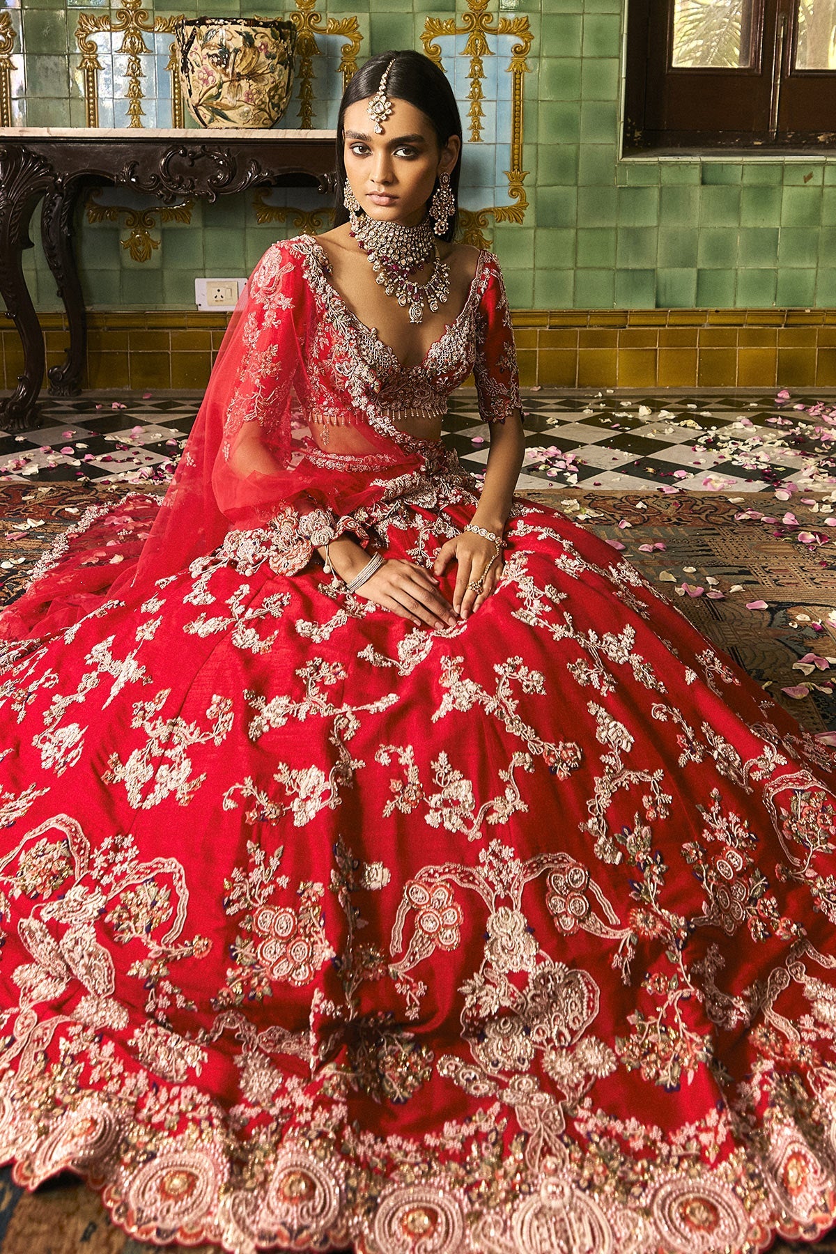 "Charlotte" Bridal Lehenga Set