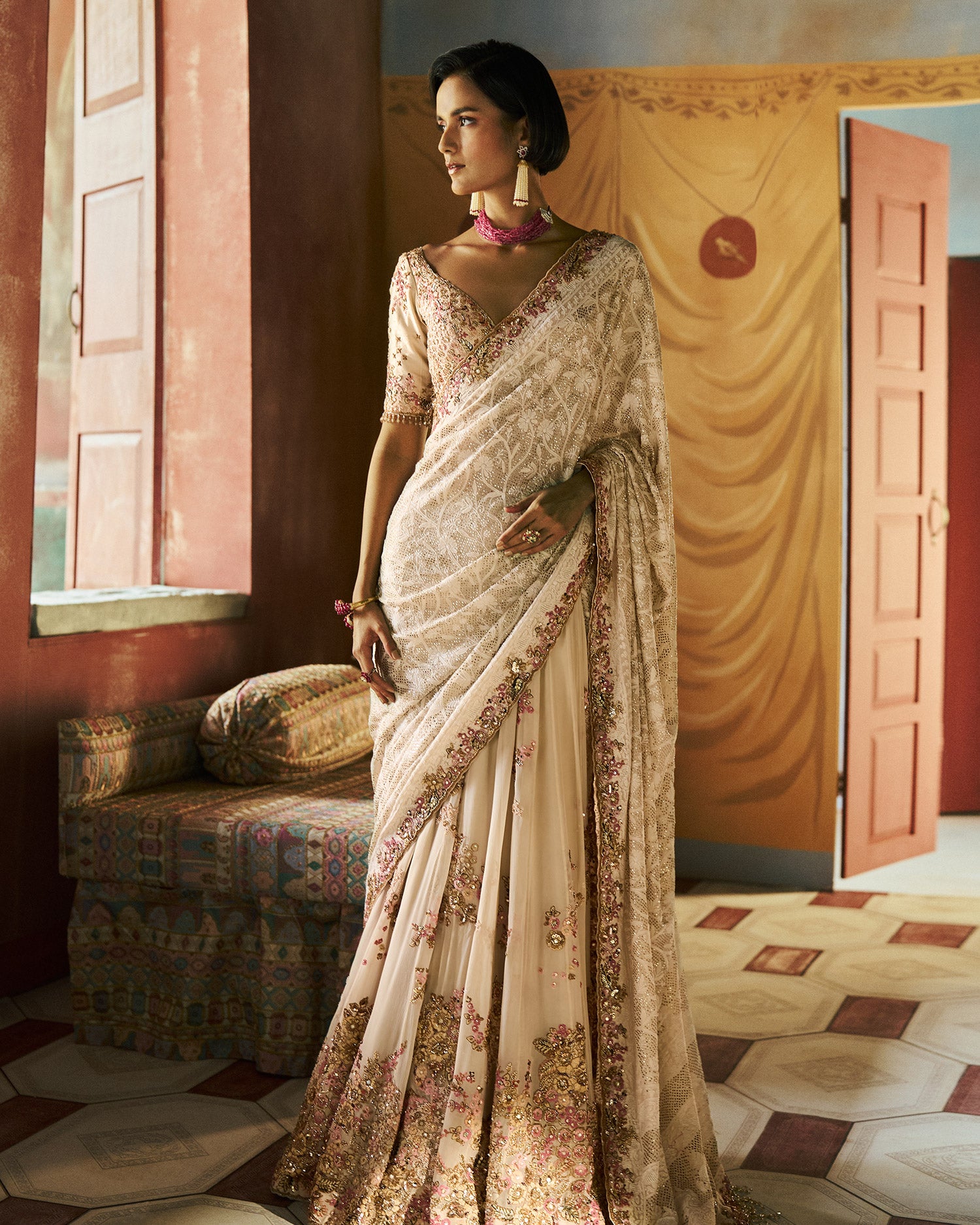 Fleurmist Chikankari Saree