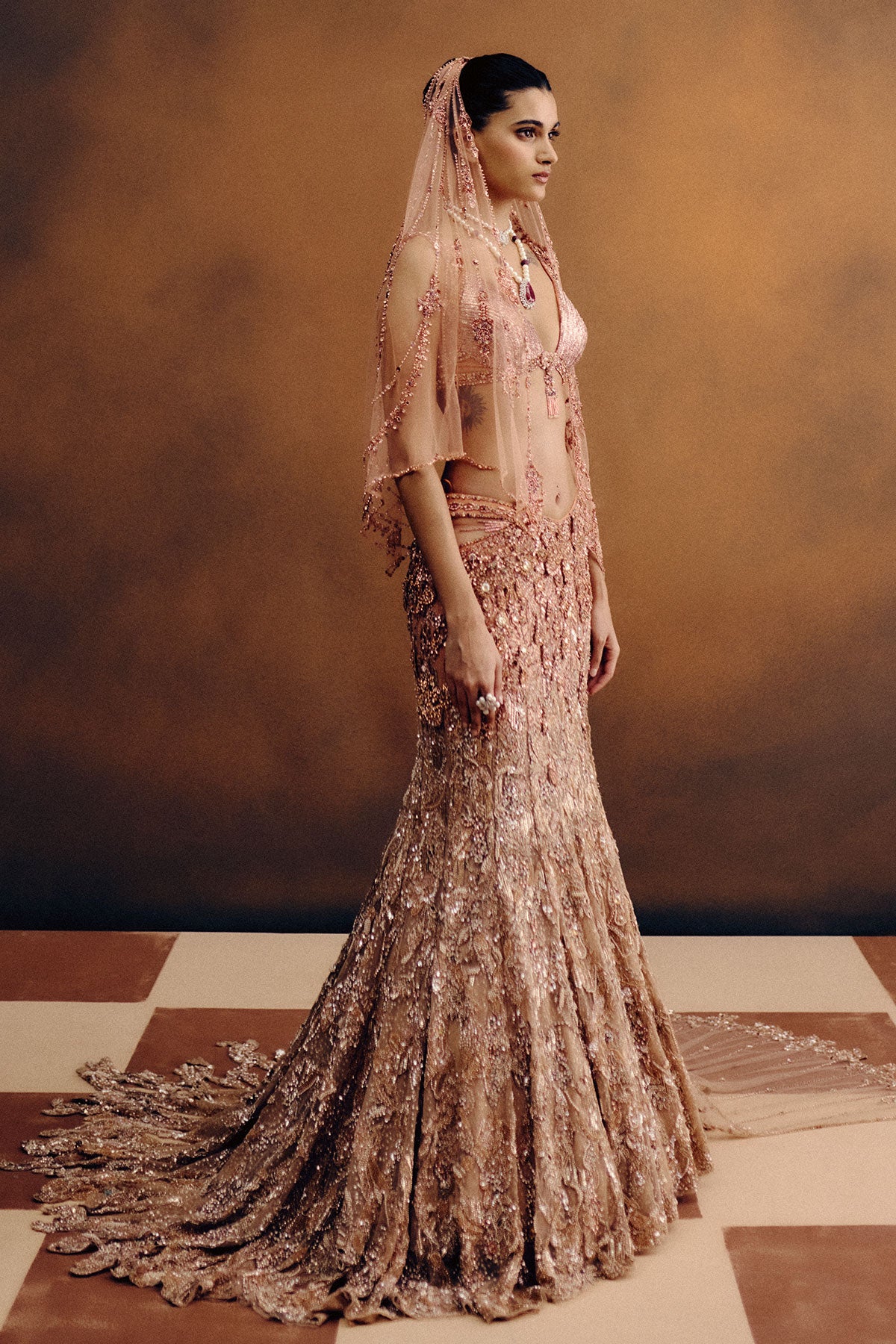 Amberlux Cocktail Lehenga