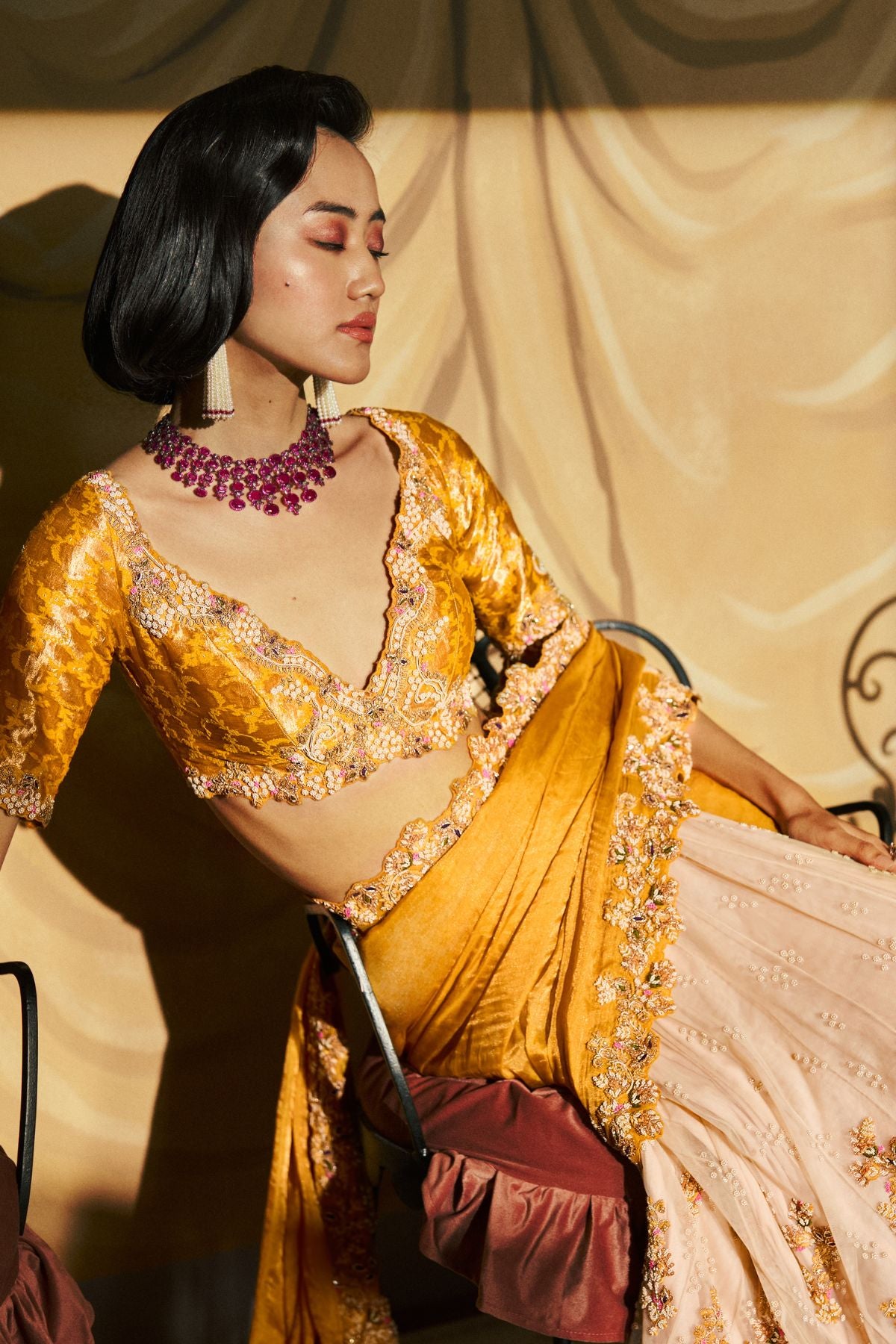 Rashi Khanna in "Amaltas" Kalidaar Saree