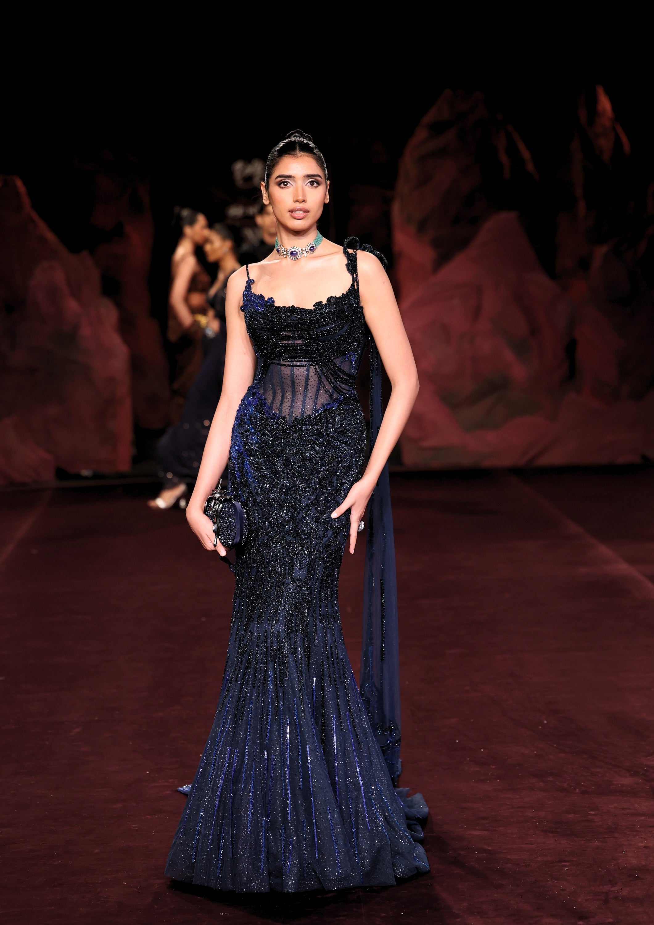 Neel Aabha Gown