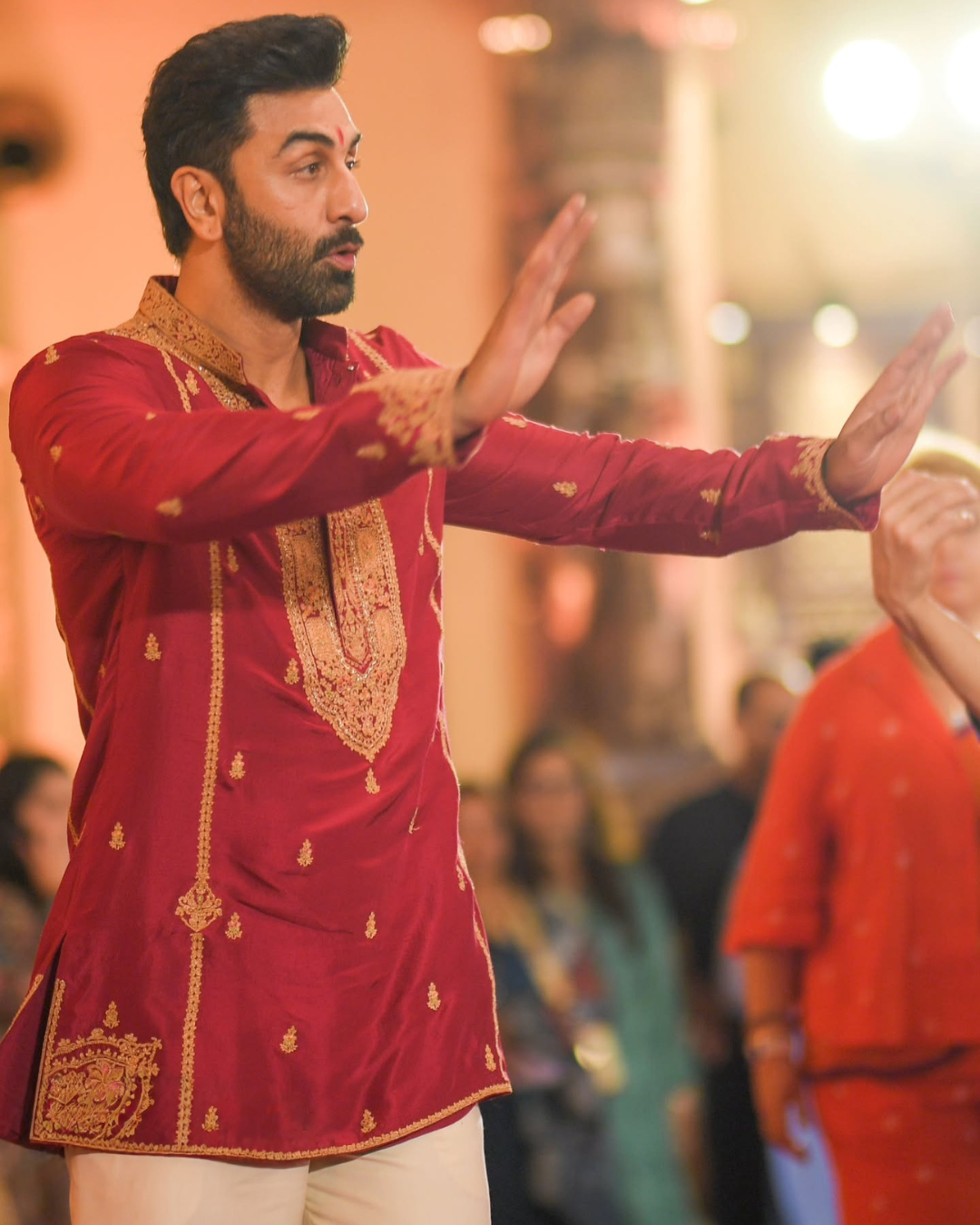 Ranbir Kapoor in Abeer Kashidakari Kurta Set