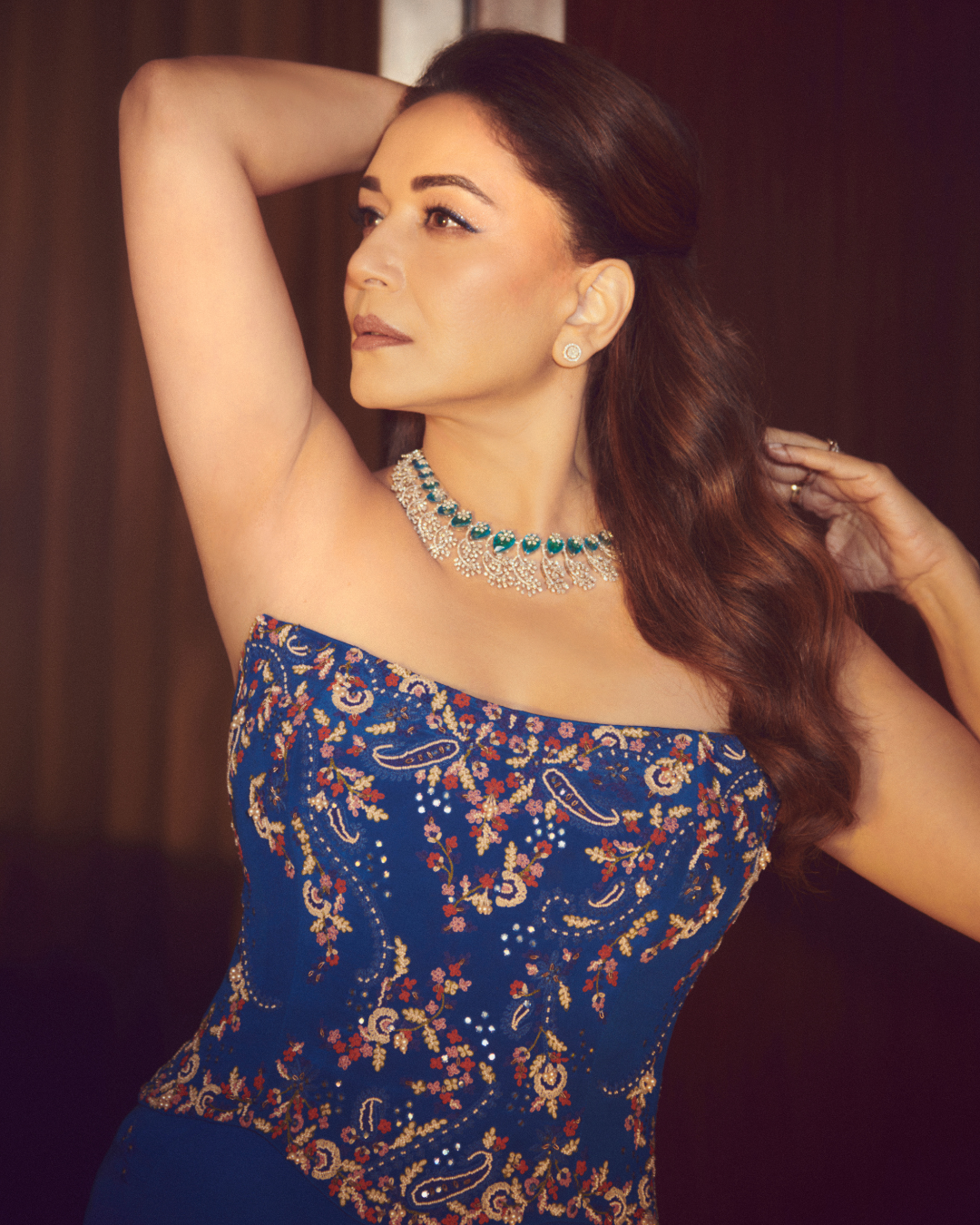 Madhuri dixit in Azure Muse CORSET AND SKIRT SET