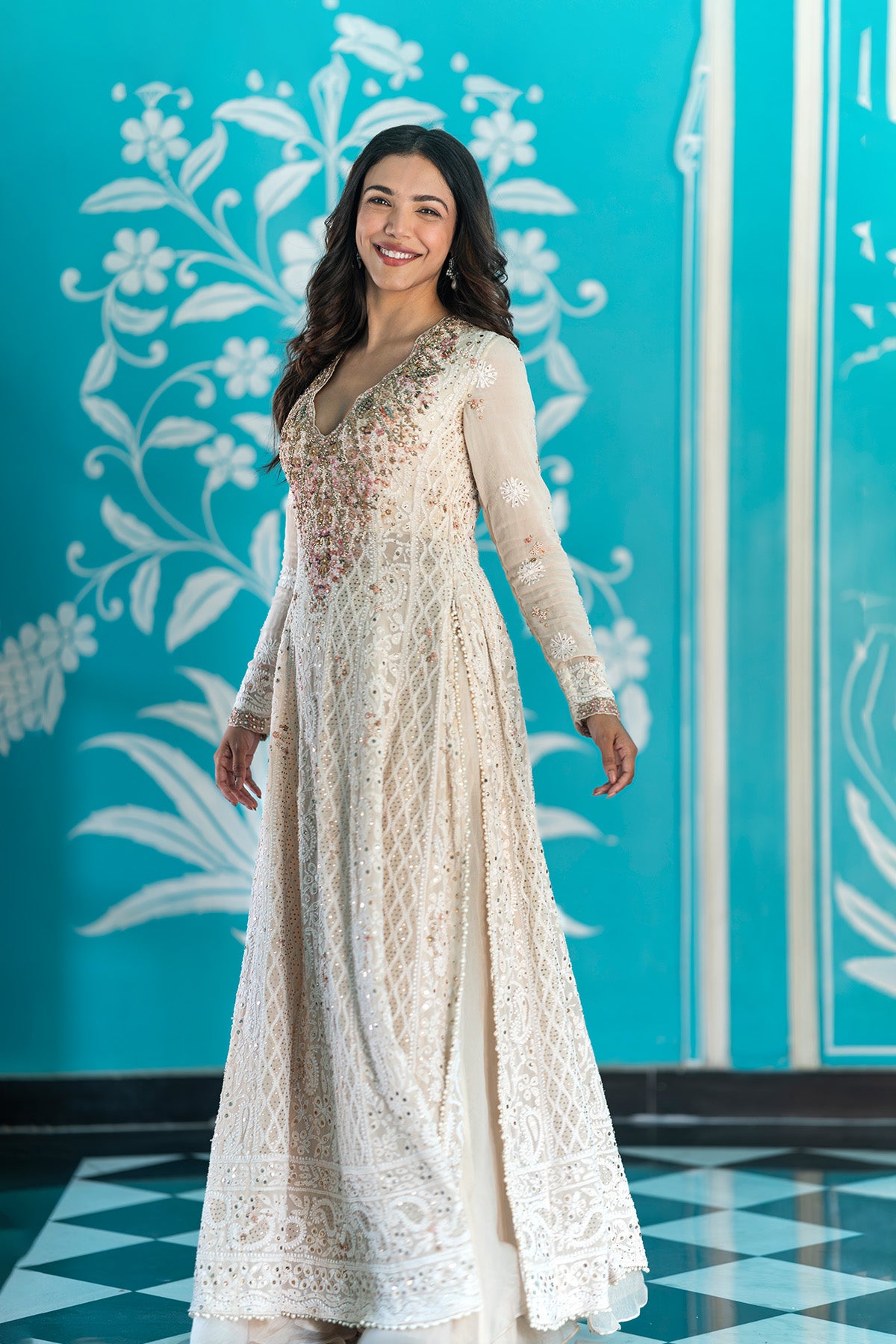 Shriya pilgaonkar in "Aliza" Kalidar Kurta Set