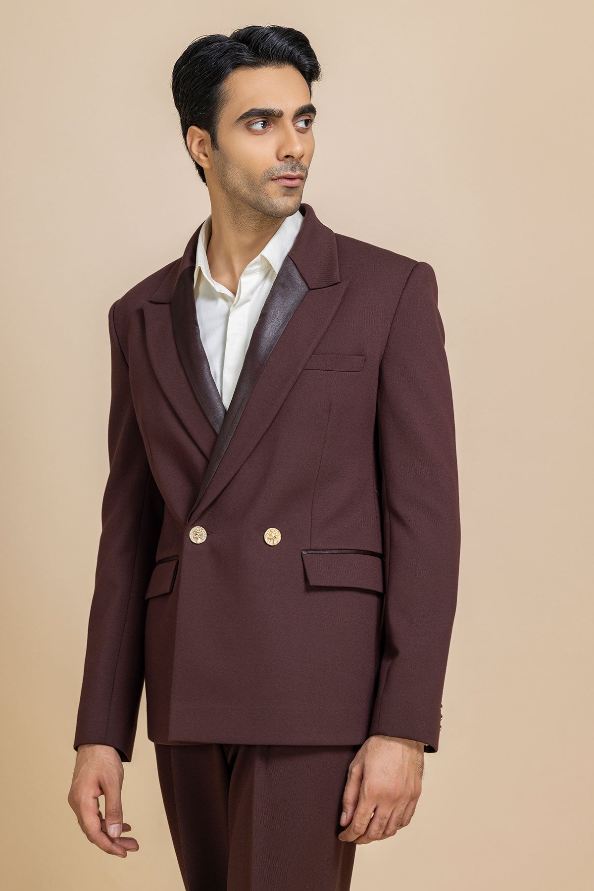 Obsidian Satin Lapel Tuxedo