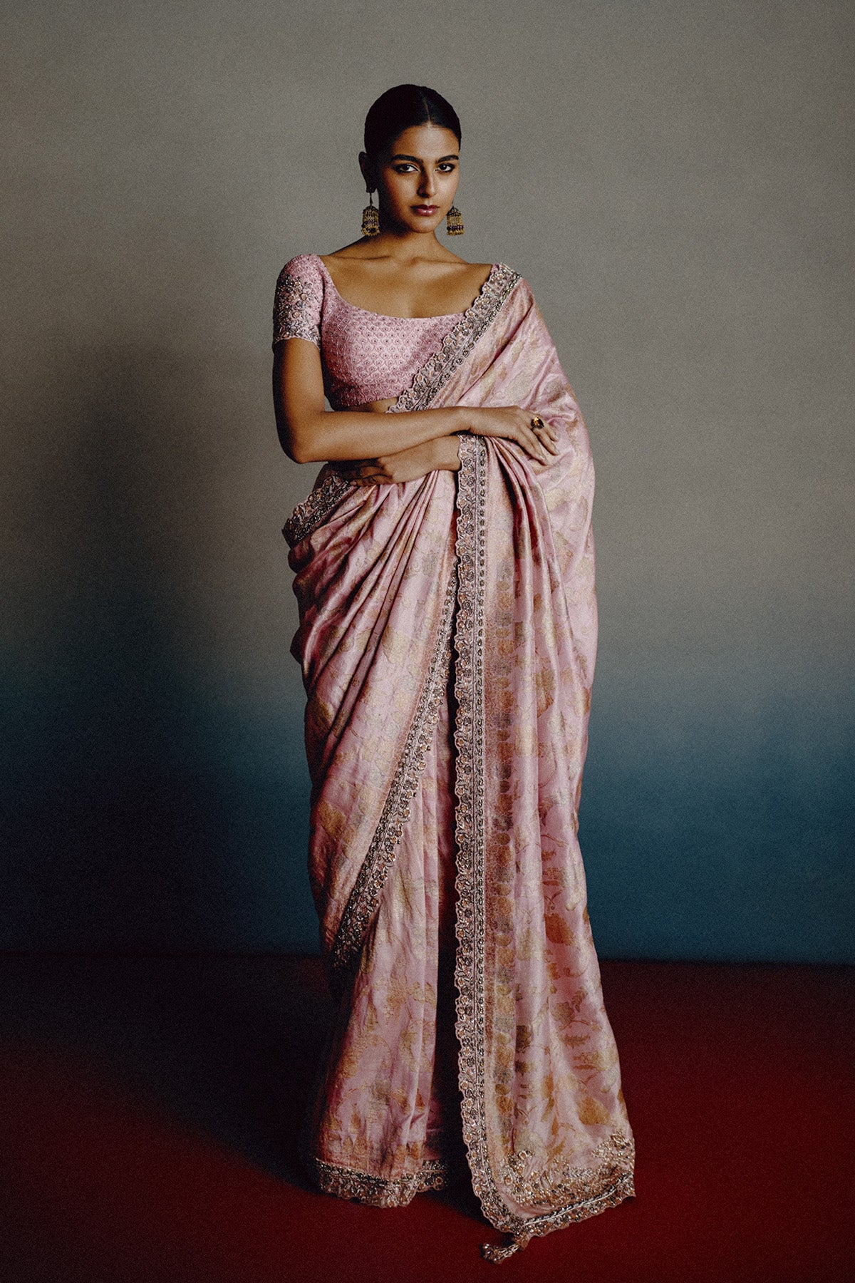 Rose Mist Saree