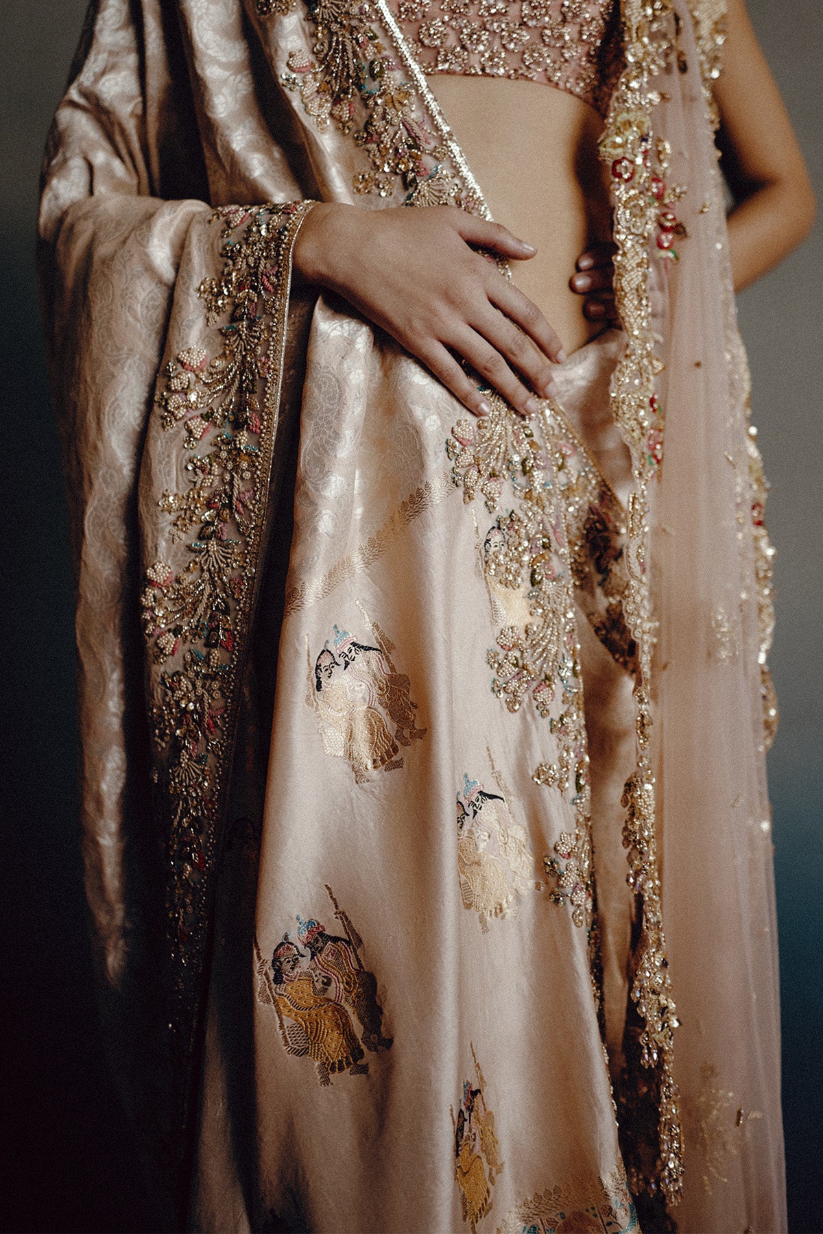 Celeste Banarasi Saree