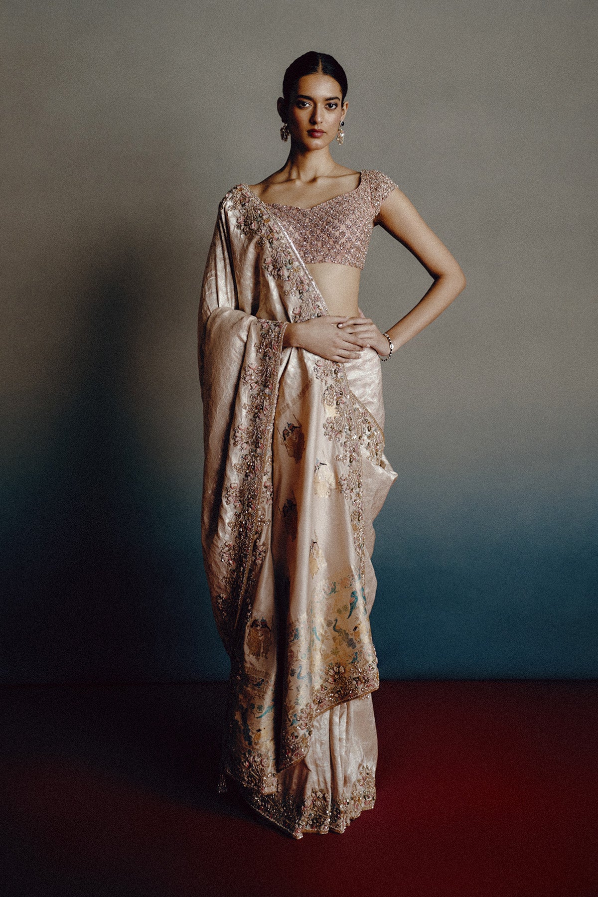 Celeste Banarasi Saree