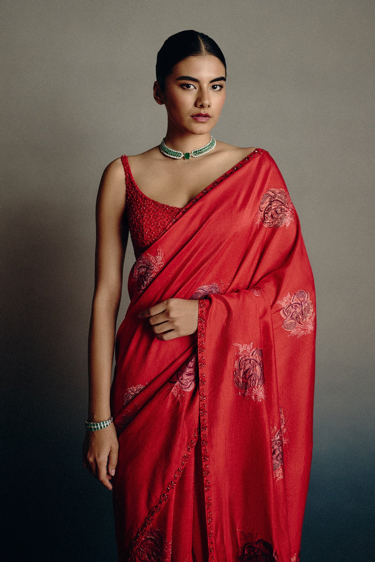 Ruby Rouge Banarasi Saree