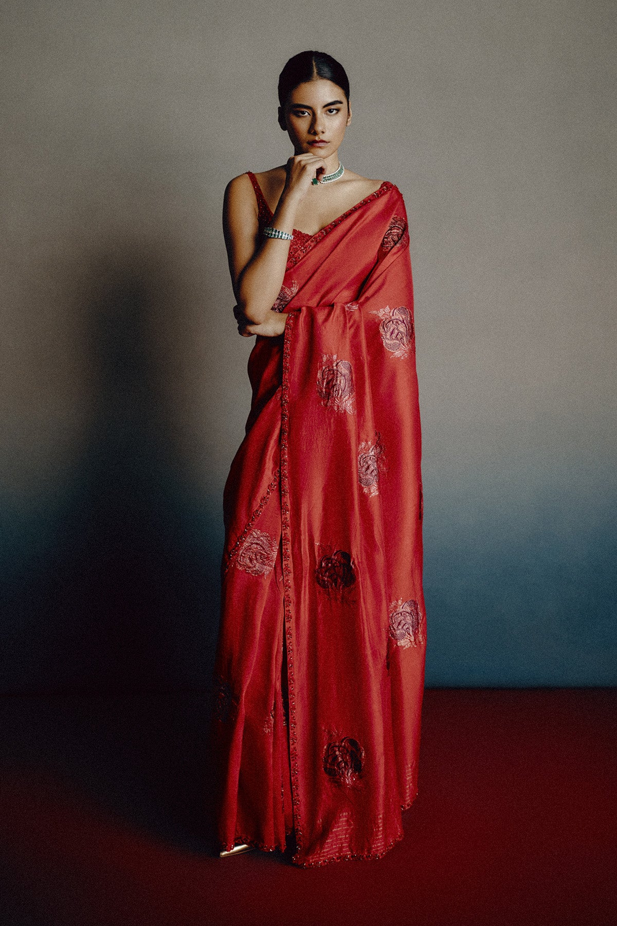 Ruby Rouge Banarasi Saree