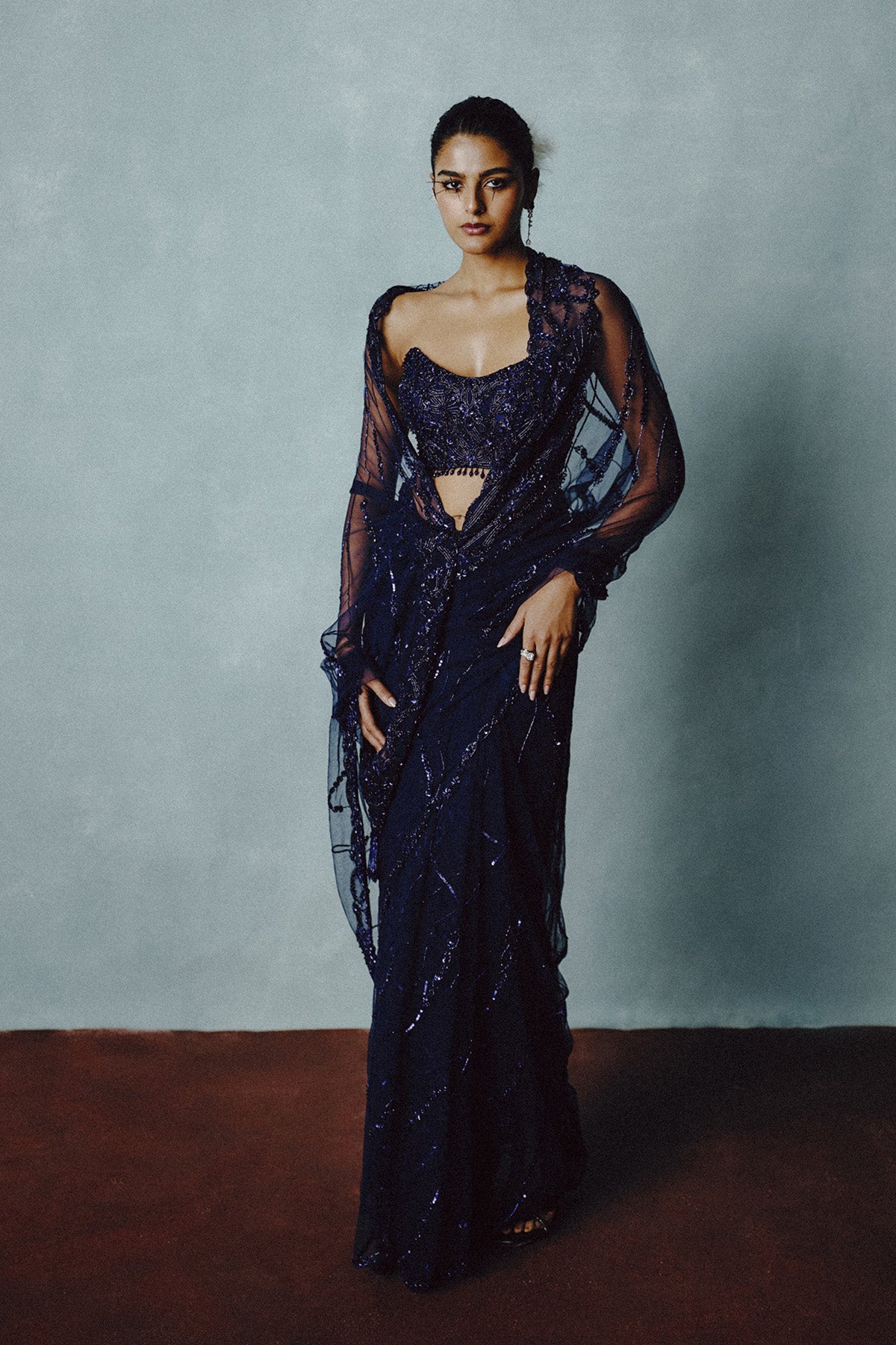 Twilight Sheer Sculpt Saree