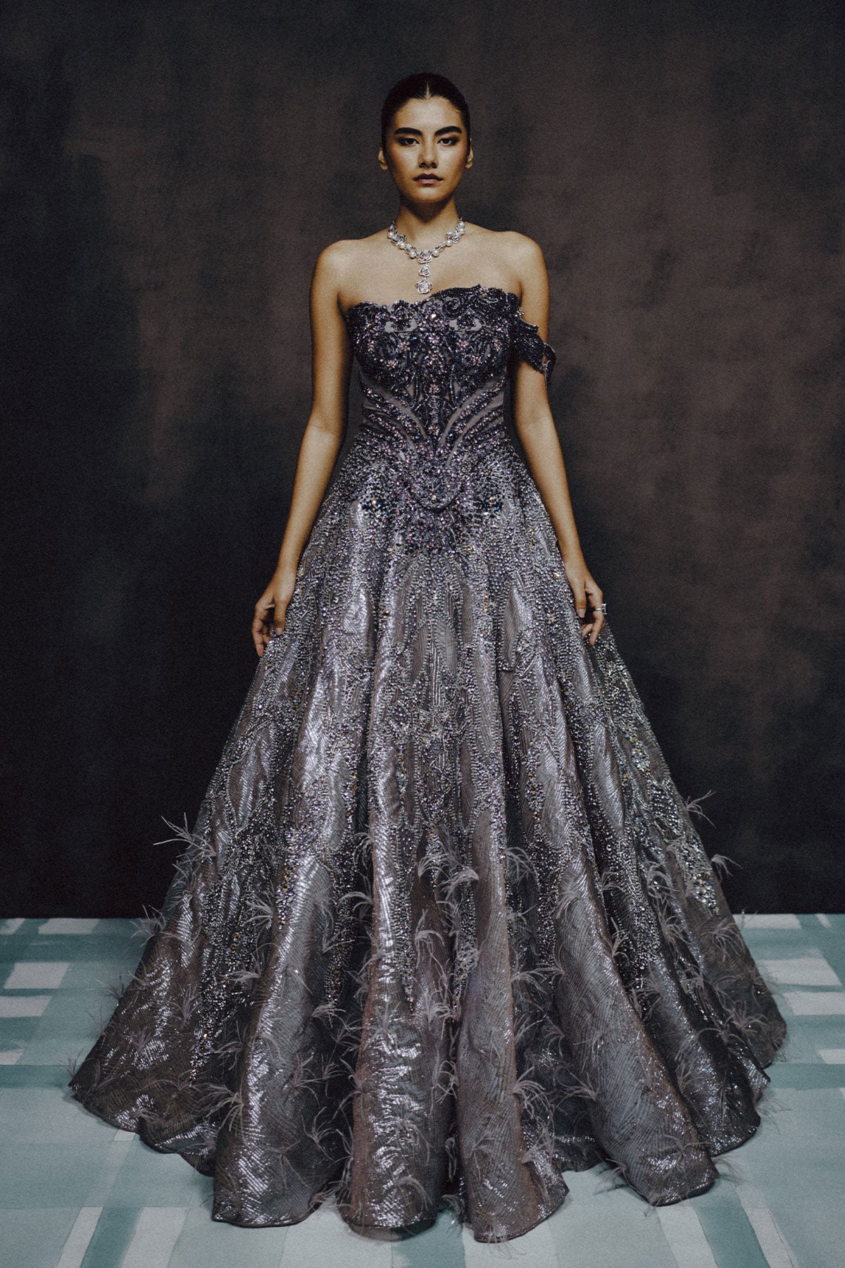 Nocturne Silverdust Ball Gown