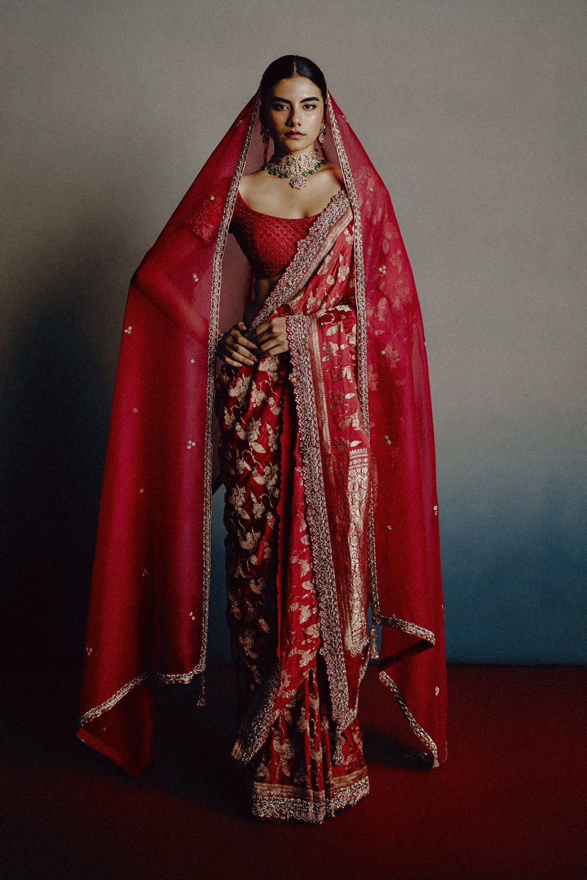 Red Epiphany Bridal Saree