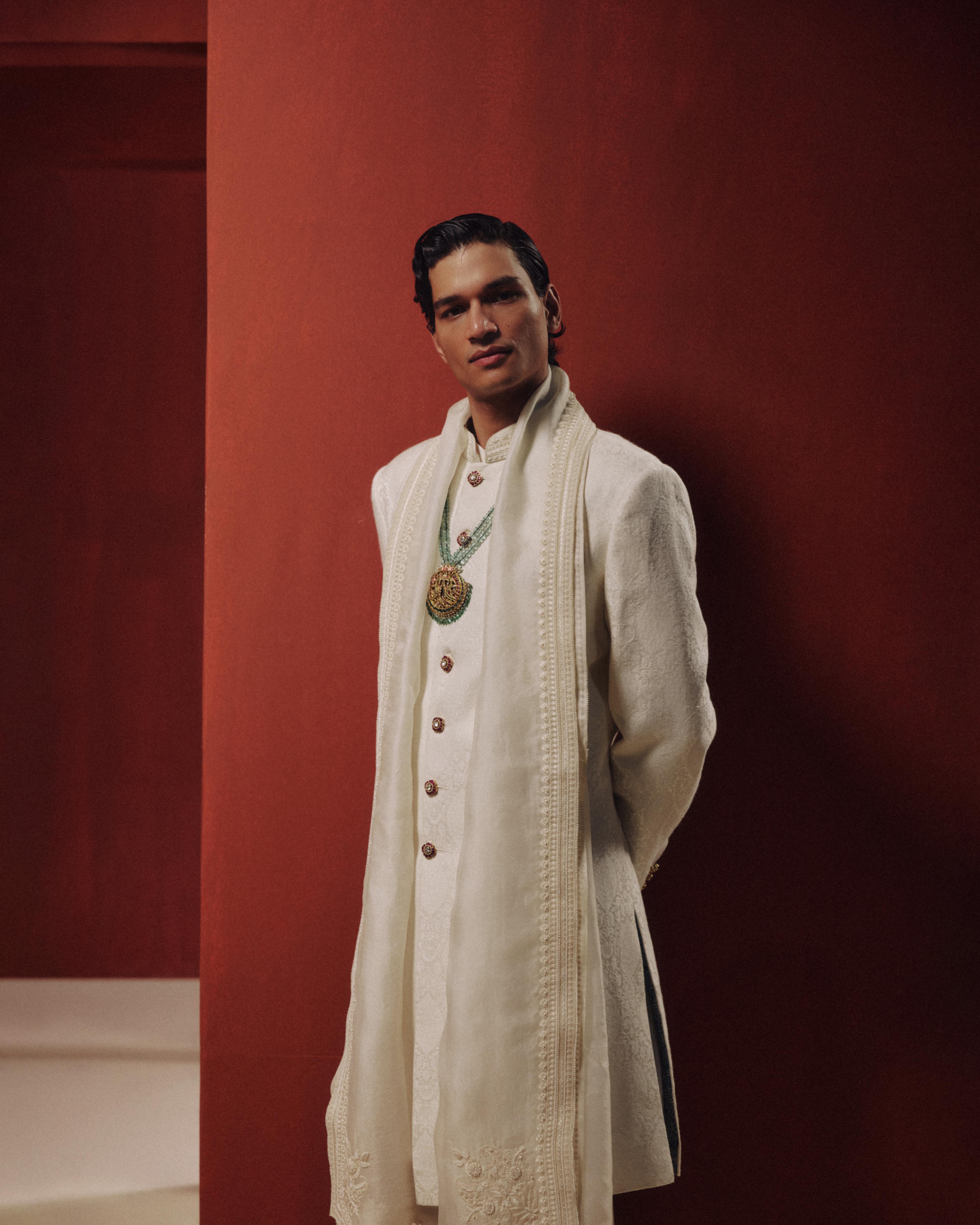The White Solstice Sherwani
