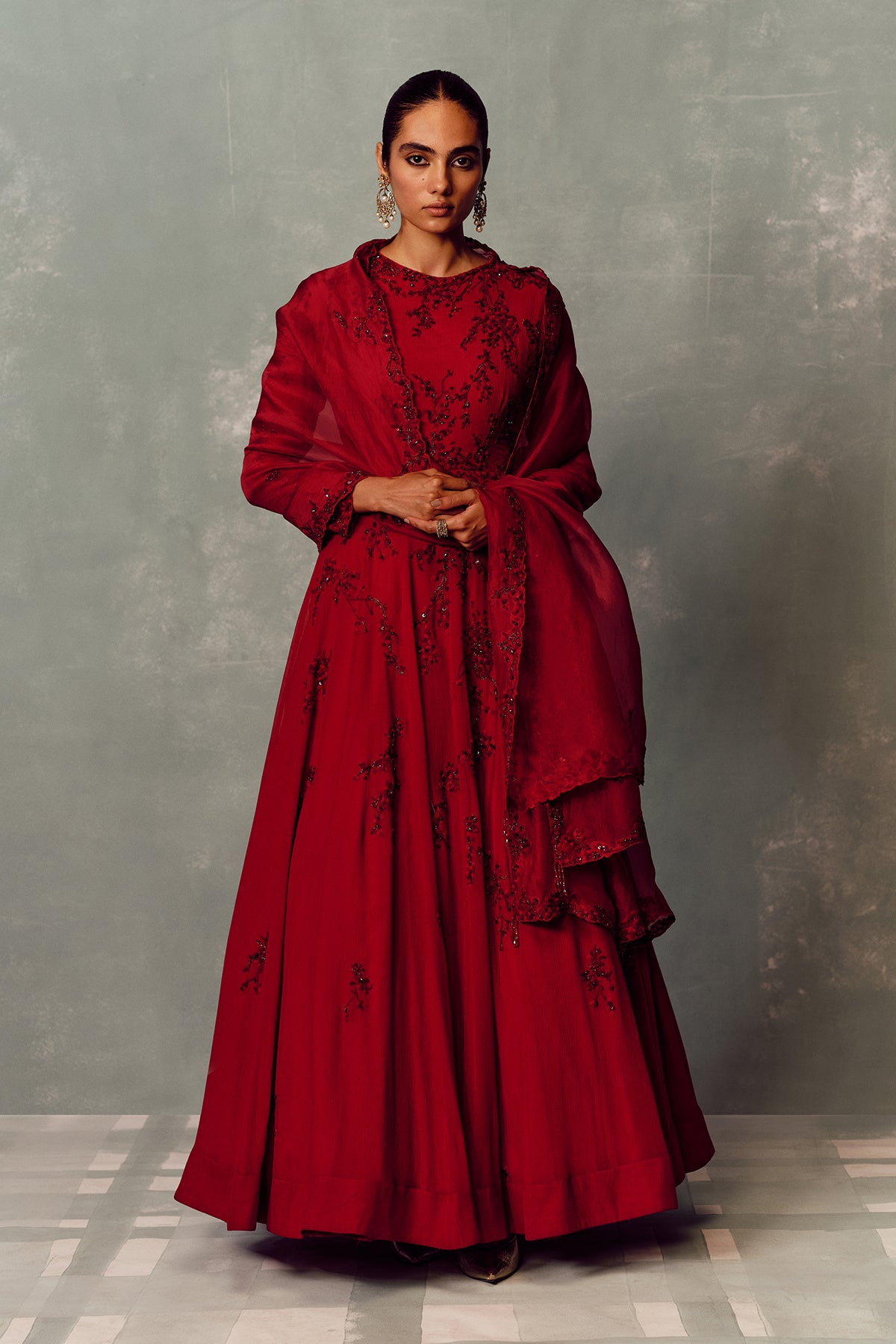 The Imperial Ruby Anarkali