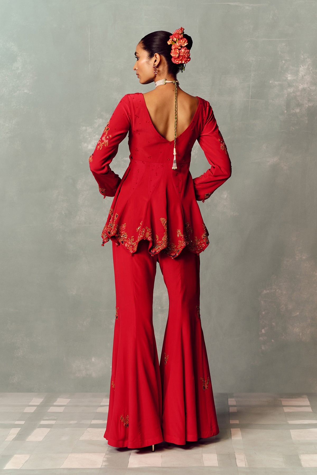 Crimson Dynasty KURTA AND PANT SET