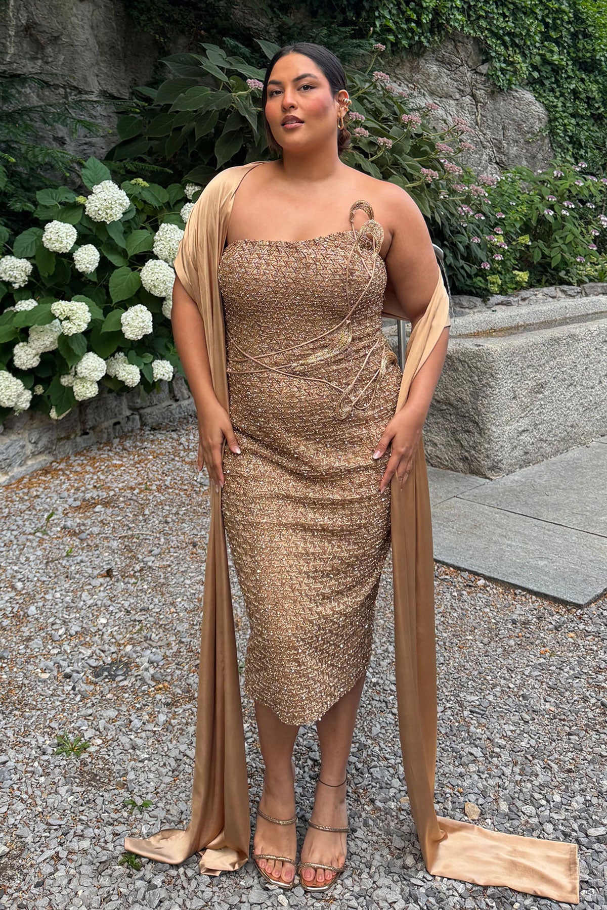 Sakshi Sindwani in "Zoe" Cocktail Gown