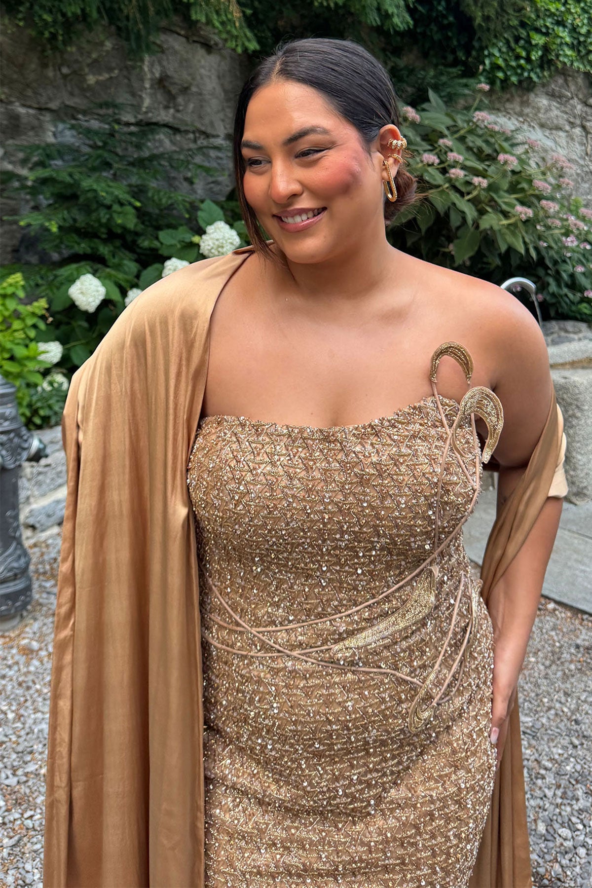 Sakshi Sindwani in "Zoe" Cocktail Gown