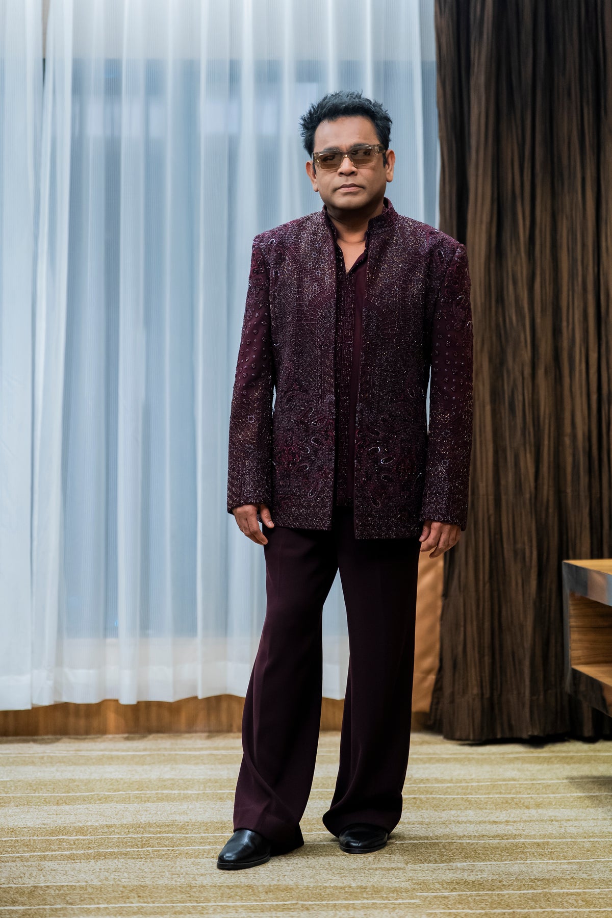 AR Rahman in Mirage Open Jacket Set