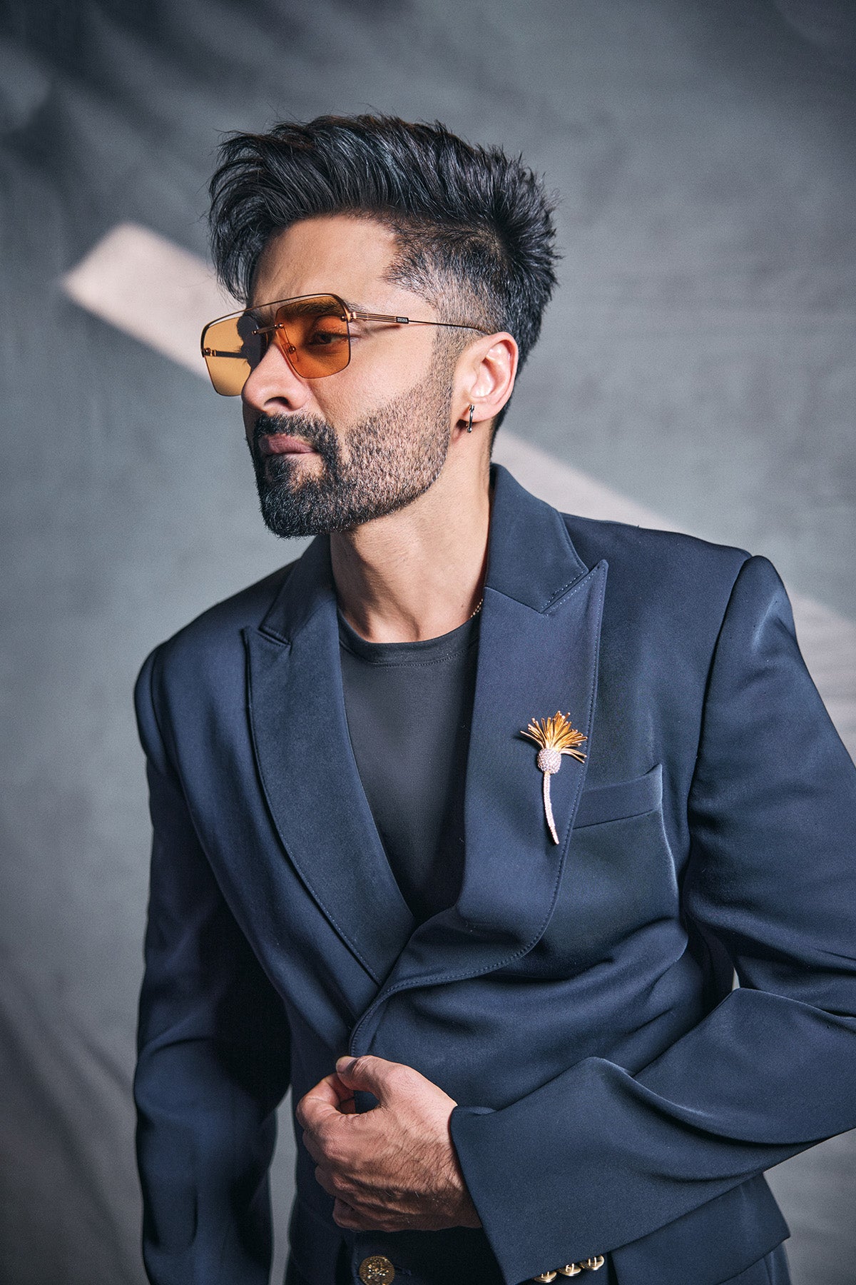 Jackyy bhagnani in Onyx Tuxedo