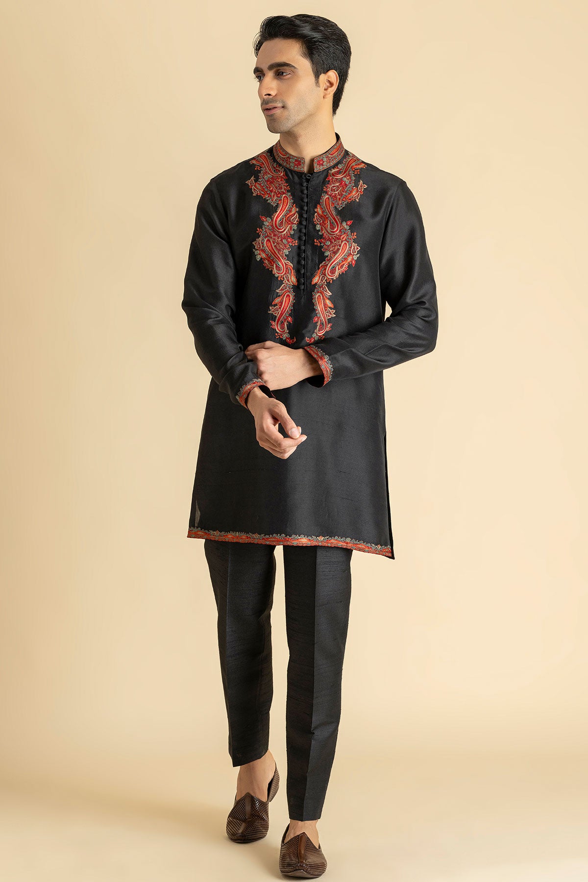 Black Baagh Kurta & Pant Set