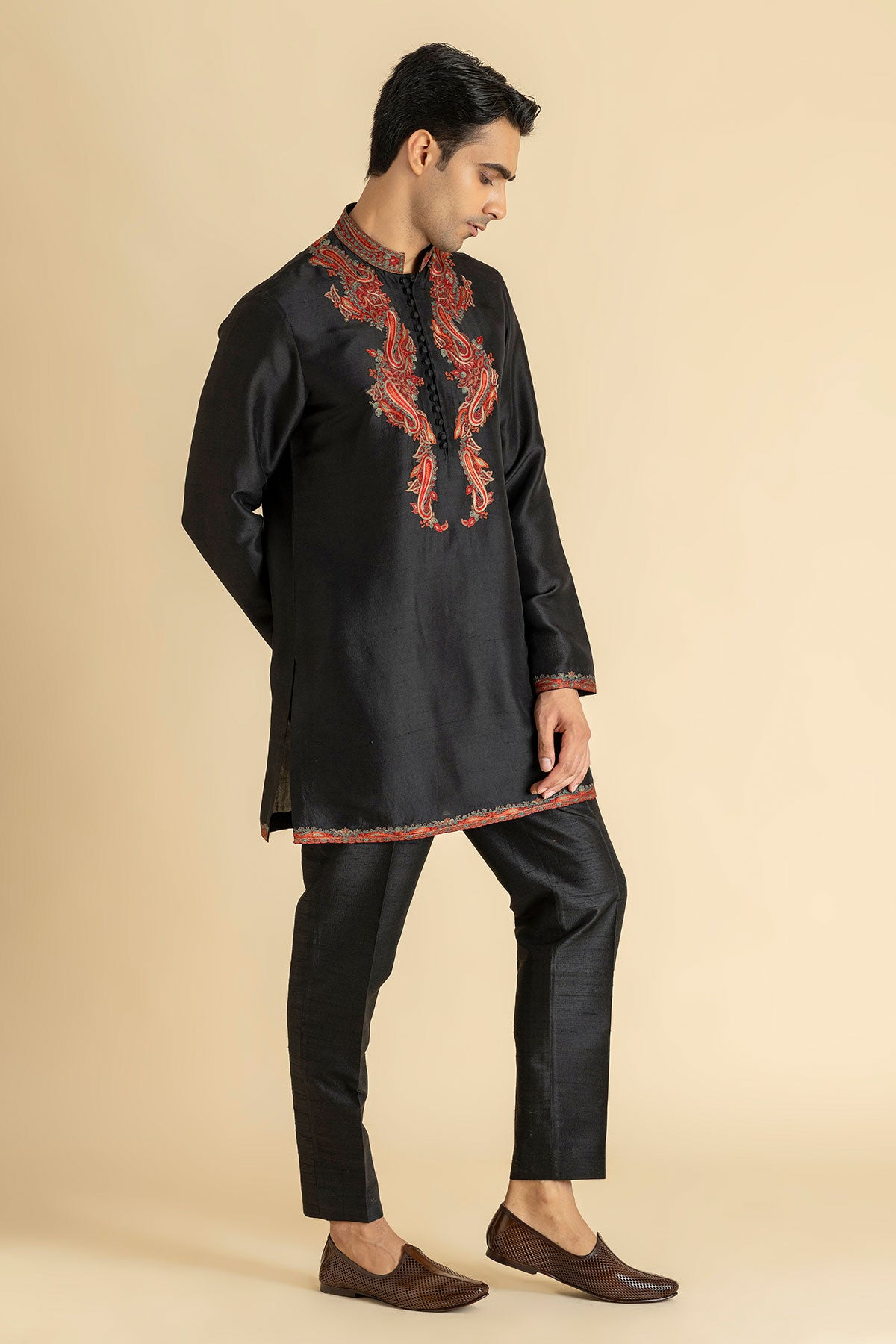 Black Baagh Kurta & Pant Set