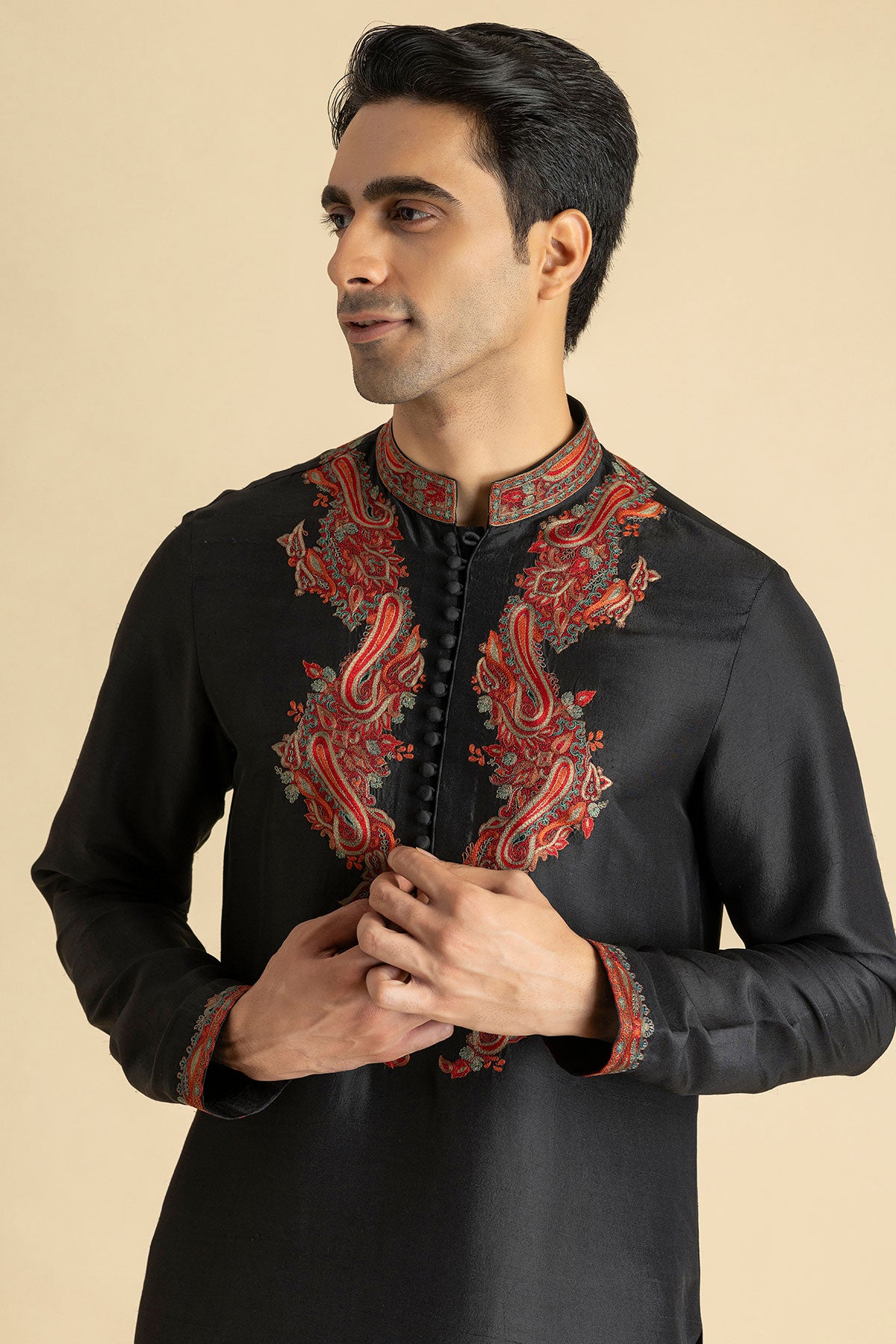 Black Baagh Kurta & Pant Set
