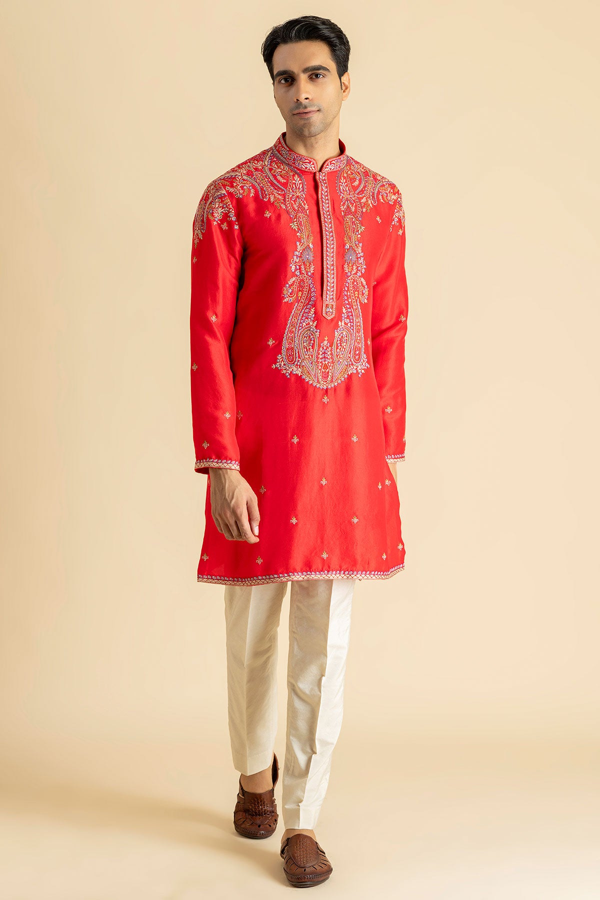 Red Reverie Kurta Set