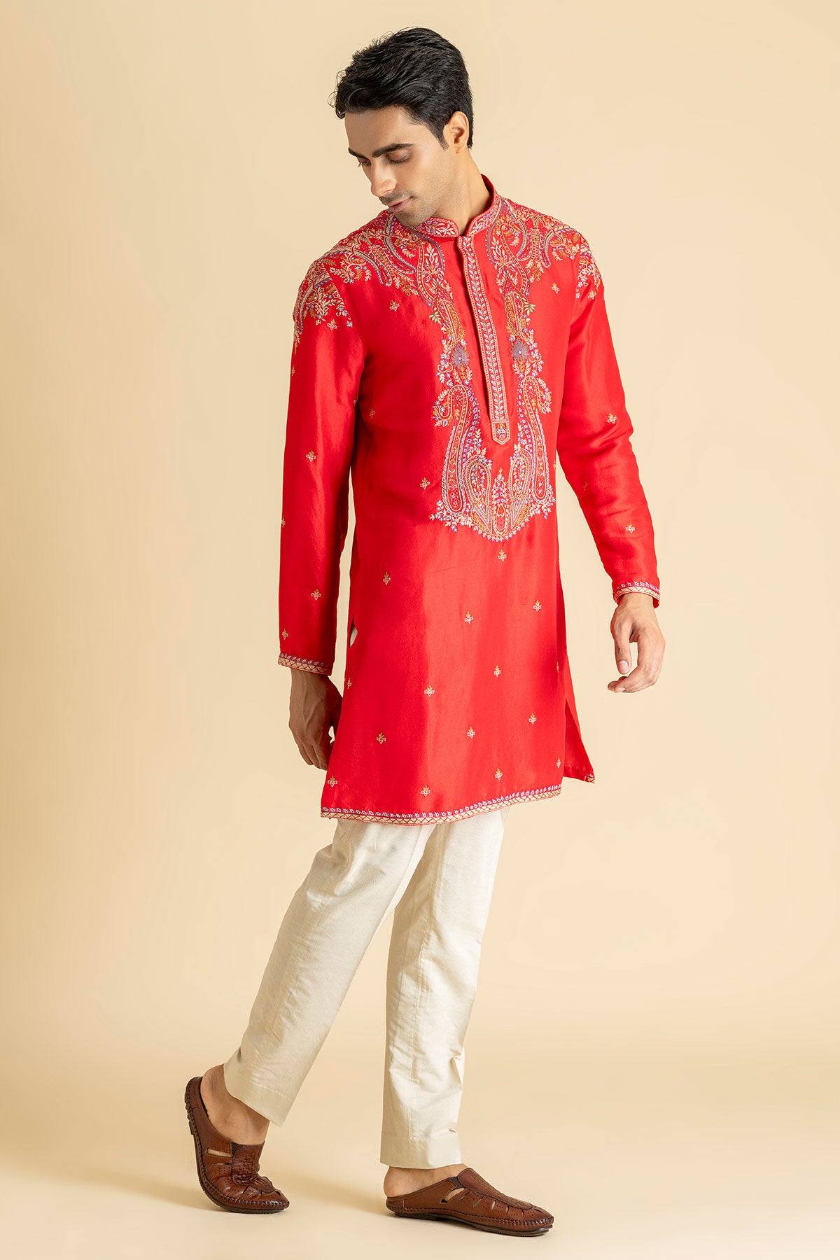 Red Reverie Kurta Set