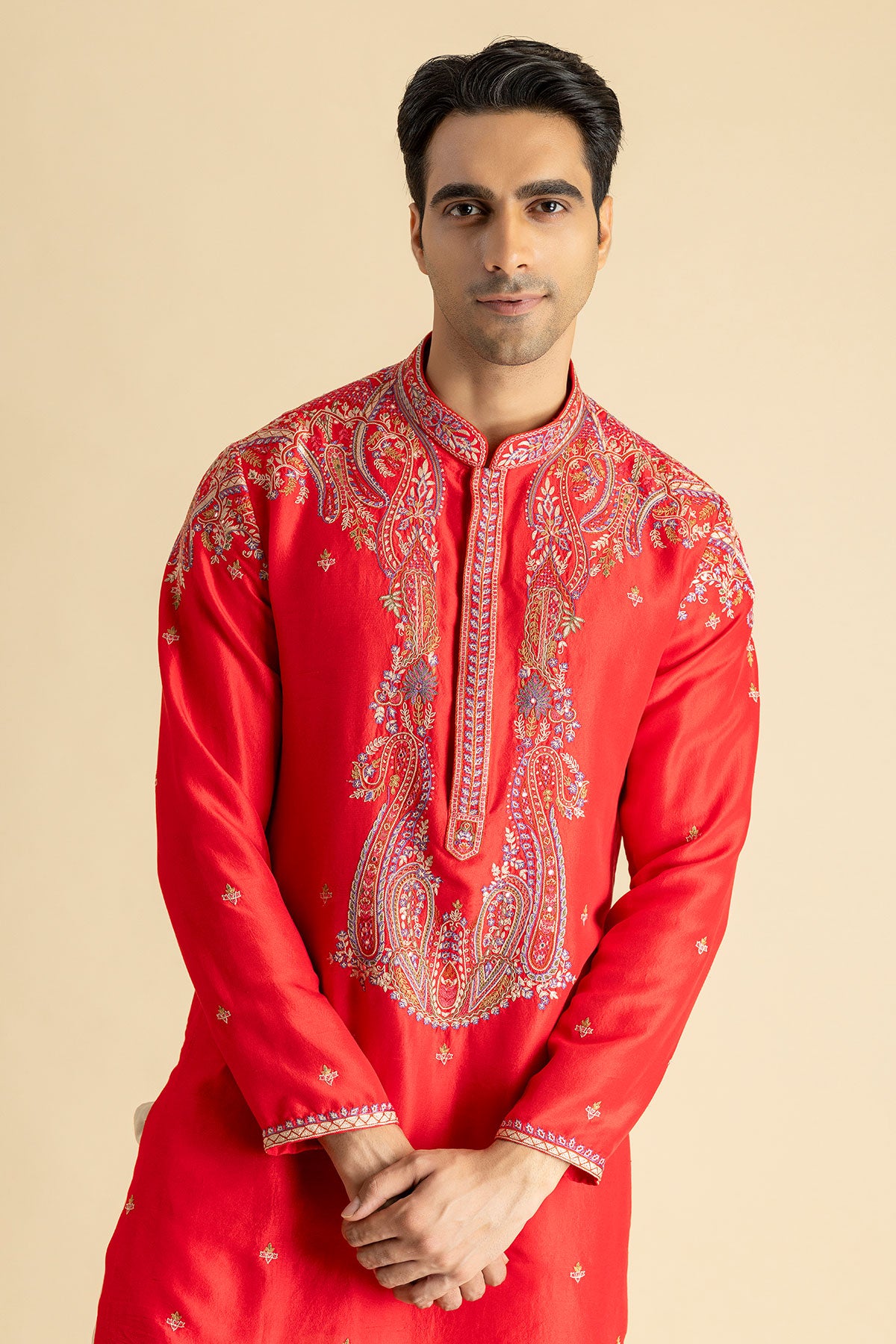 Red Reverie Kurta Set