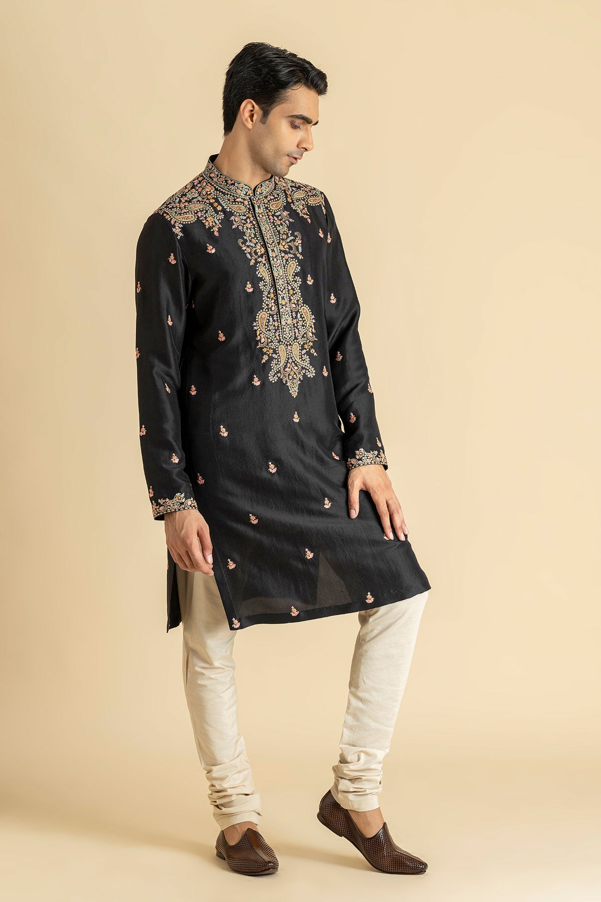 Smokewood Kurta & Churidar Set