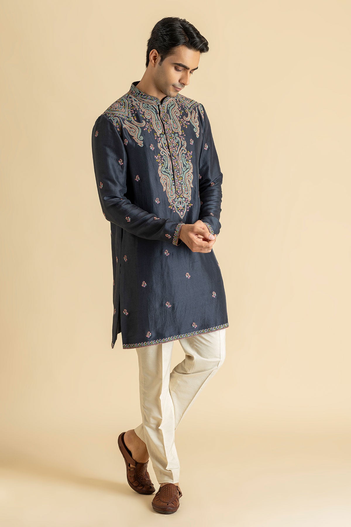 Frosted Indigo Kurta & Pant set