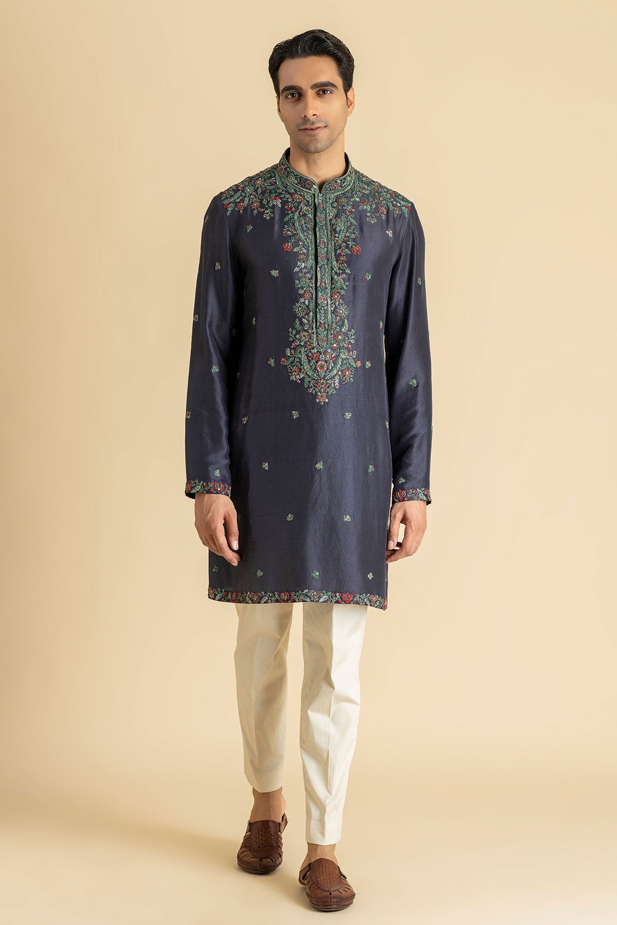 Ashen Bloom Kurta & Pant Set