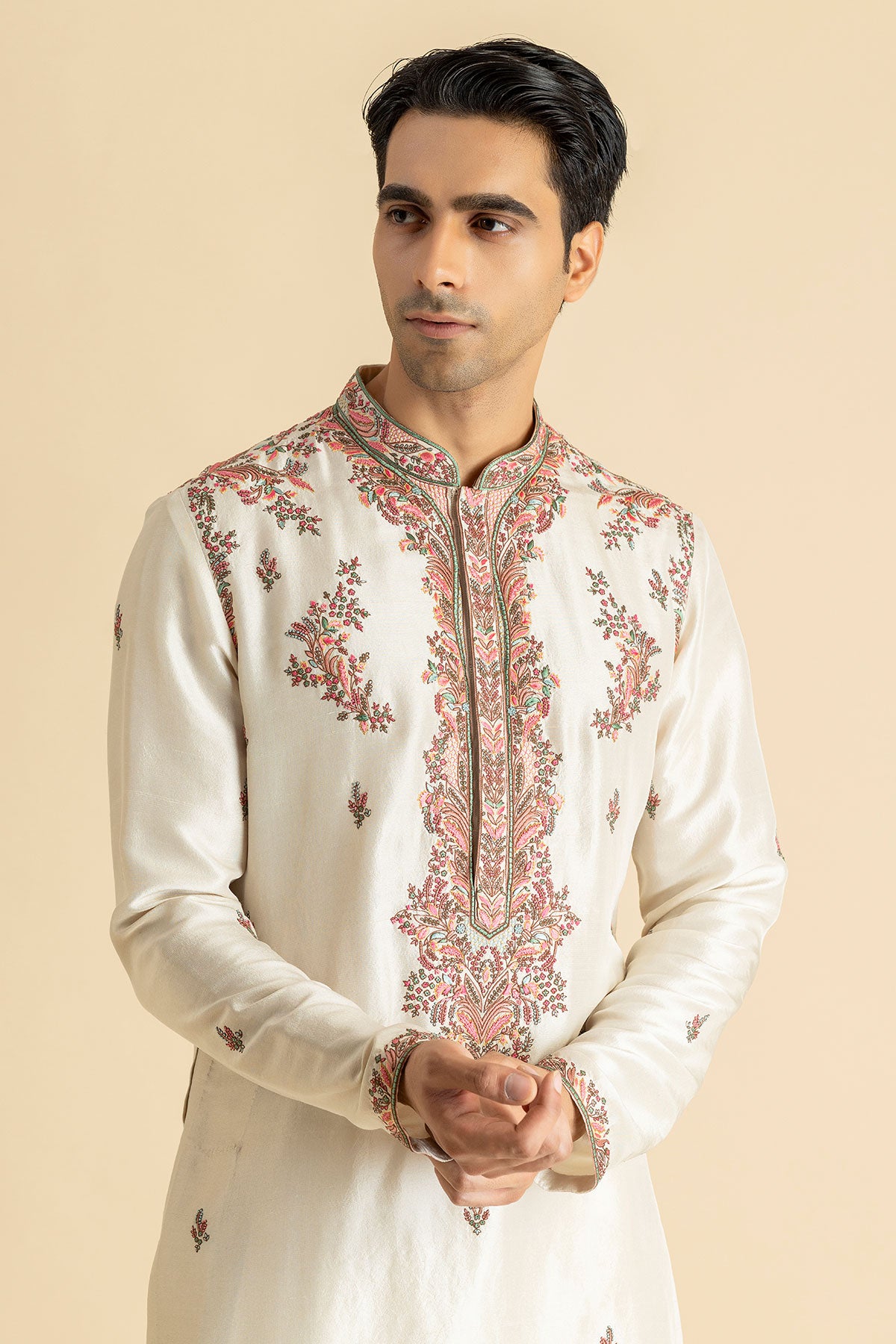 Ivory Botanica Kurta Set