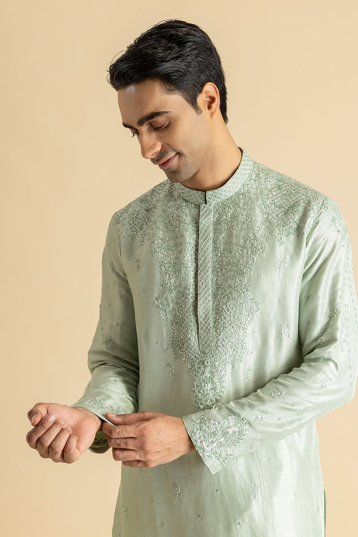 Frosted Mint Kurta Set