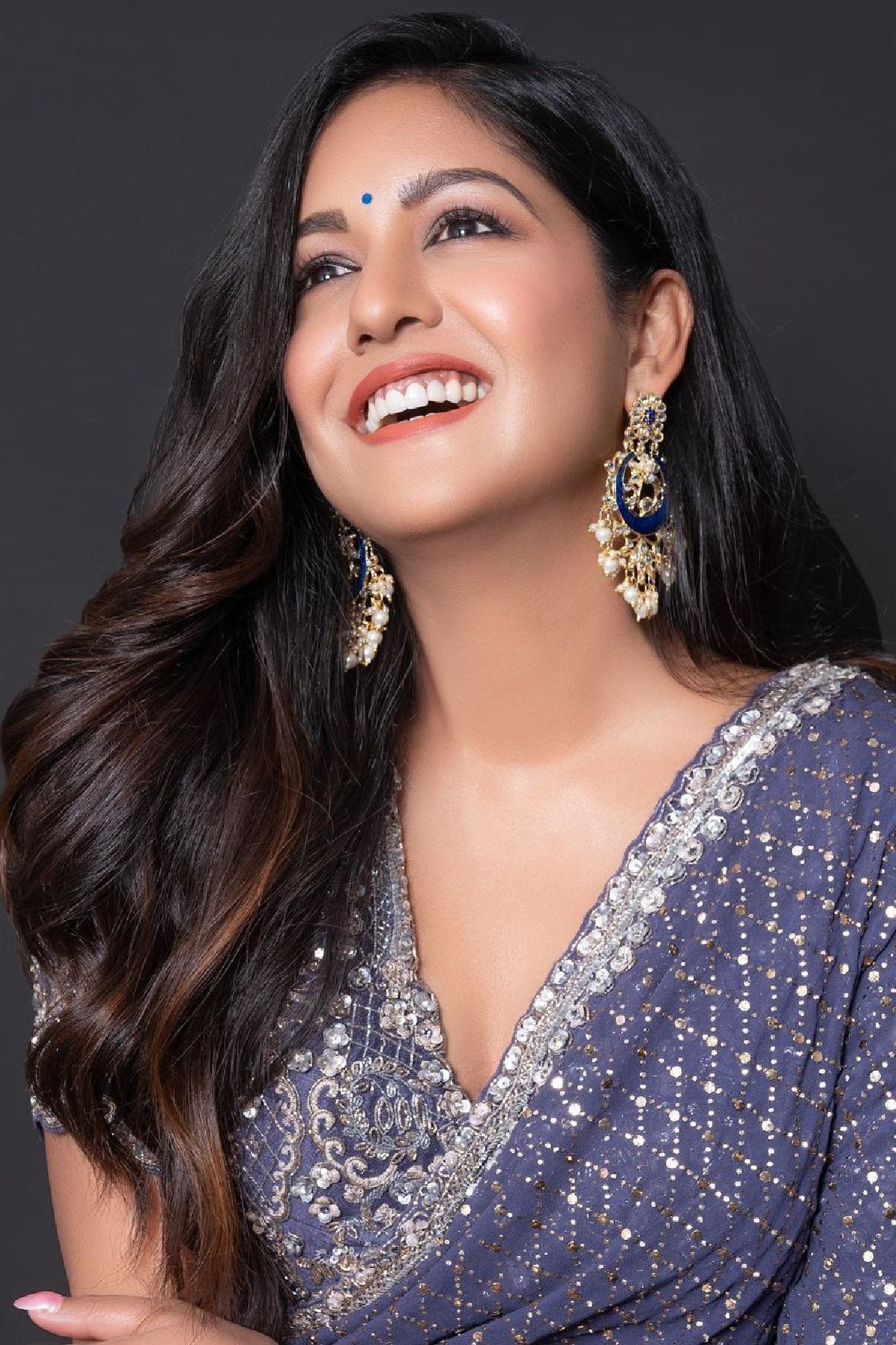 Ishita dutta in "Ruanna" Chiffon Kalidar Sari