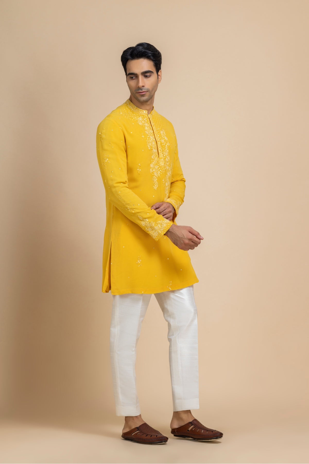 Marigold yellow Kurta & Pant Set