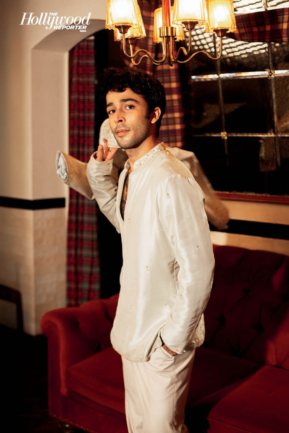 Zahan Kapoor in Virdan Short Open Jacket, Kurta & Pant Set