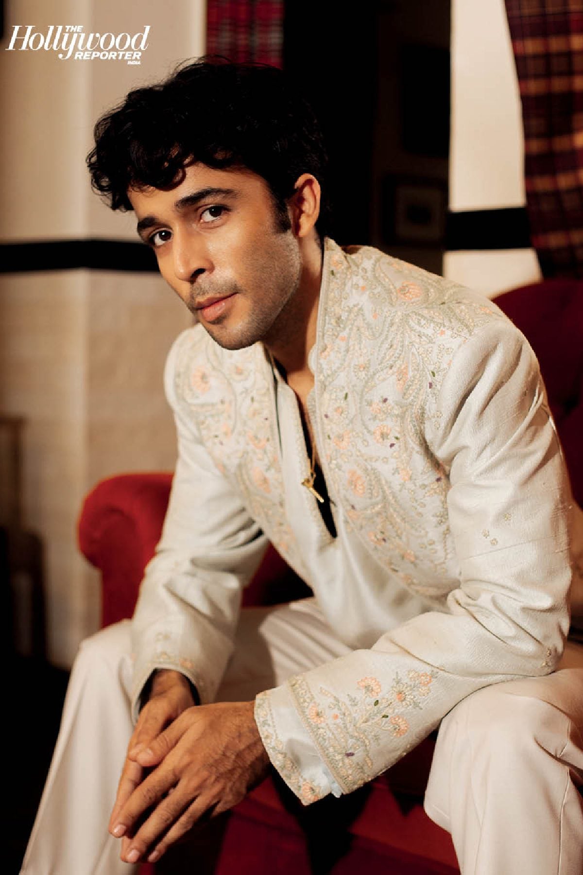 Zahan Kapoor in Virdan Short Open Jacket, Kurta & Pant Set