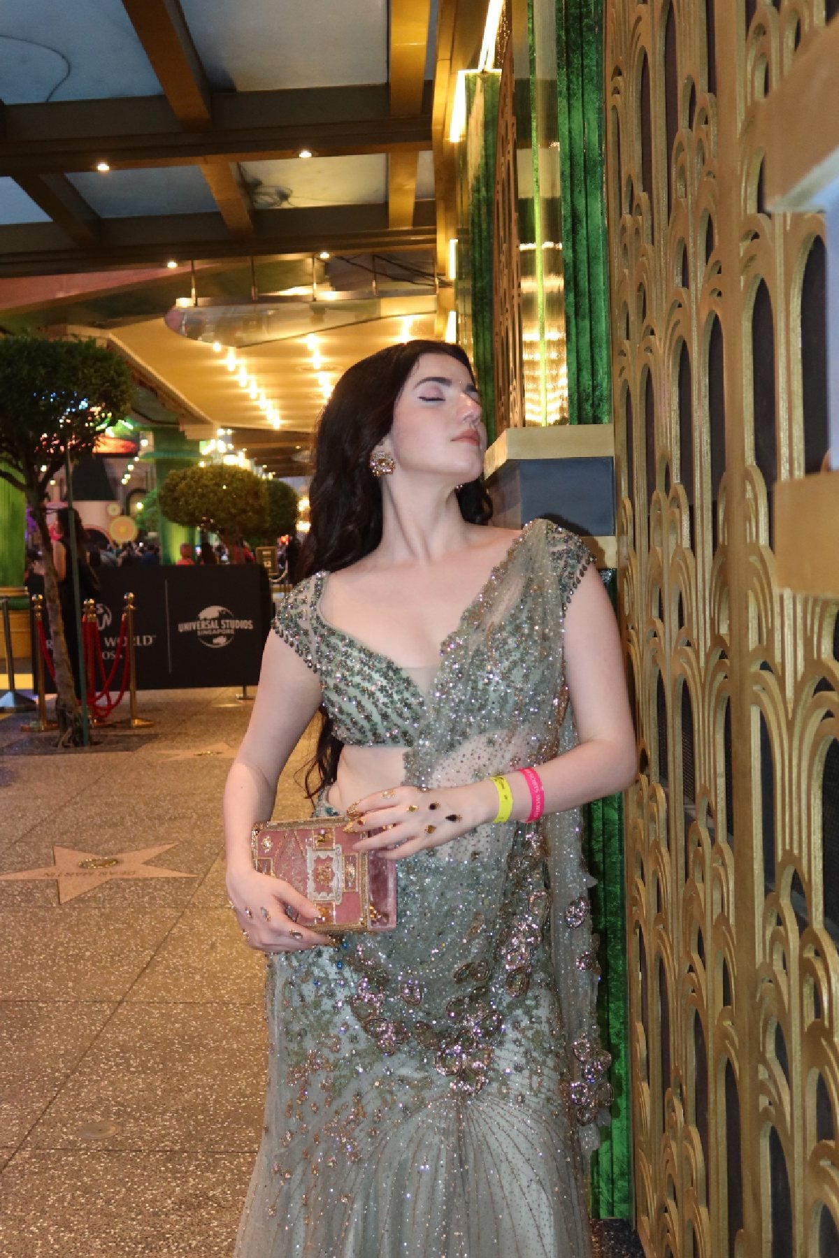 Aatha shah in "Michele" Drape Saree