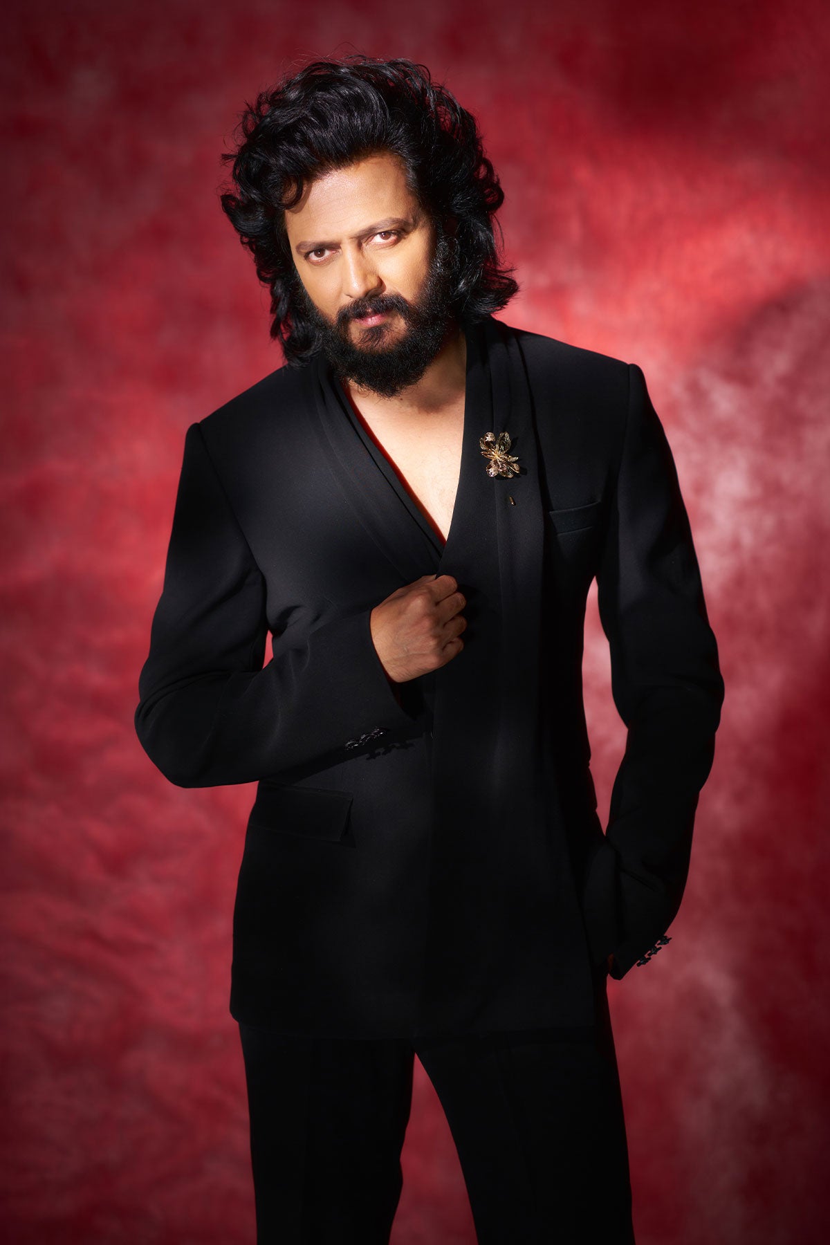 Ritesh Deshmukh in Black Ember Tuxedo