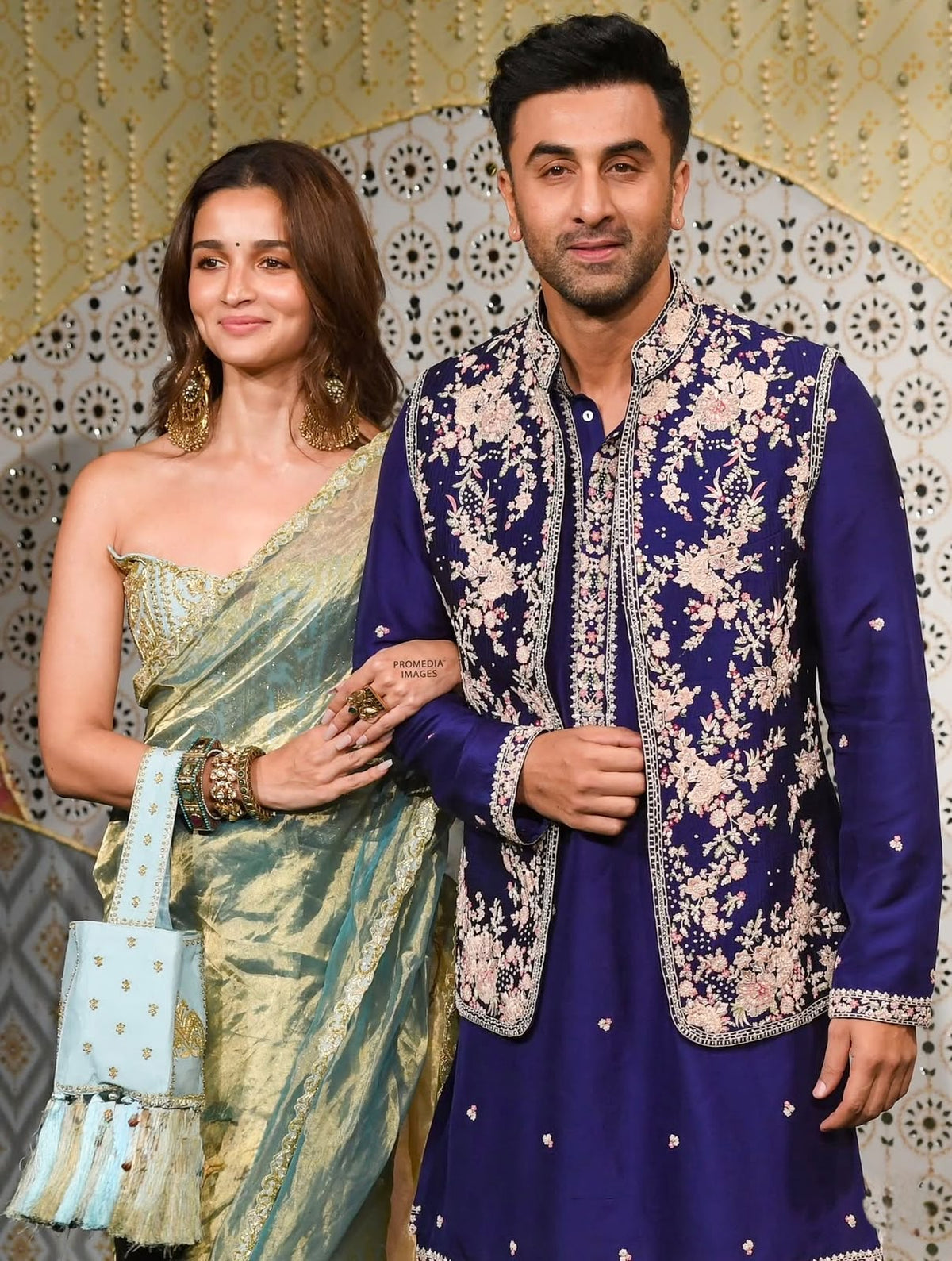 Ranbir Kapoor in Midnight Mélange Bundi Set