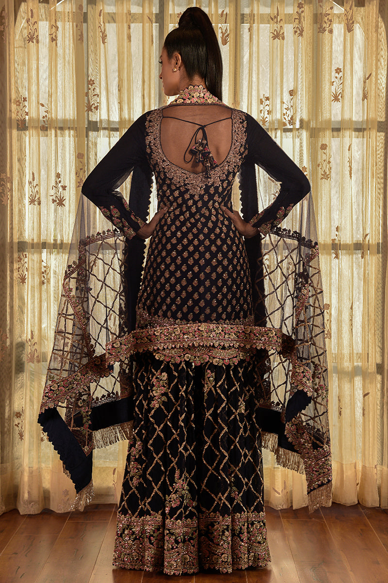 "Tyrion" Chiffon Kurta And Sharara Set