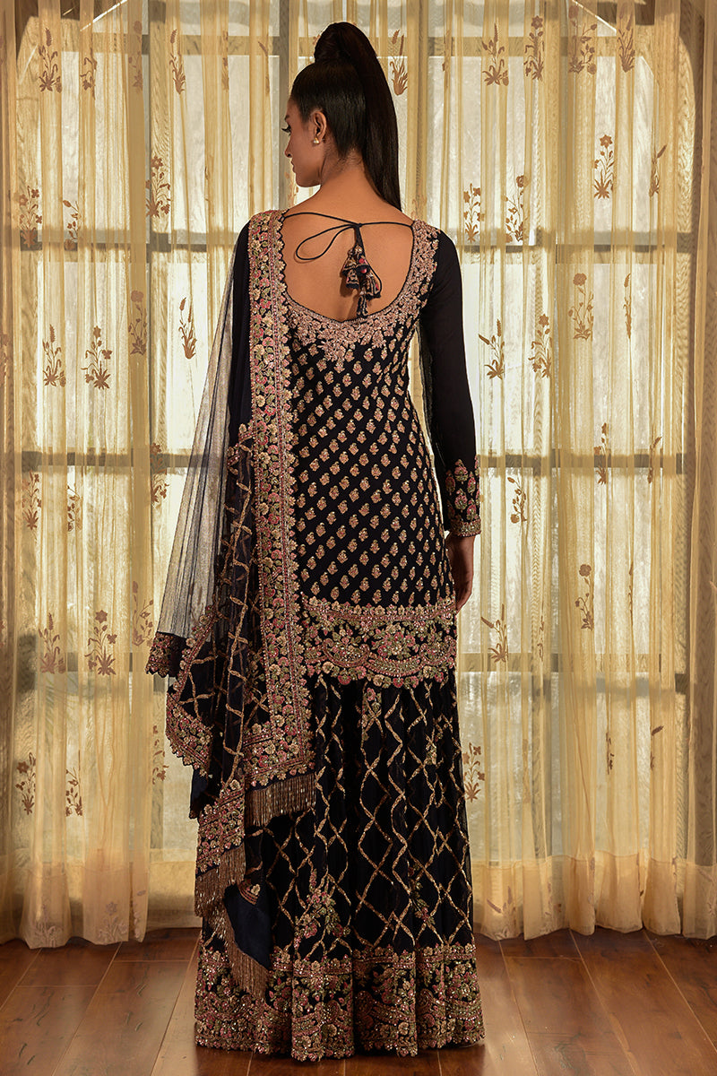 "Tyrion" Chiffon Kurta And Sharara Set