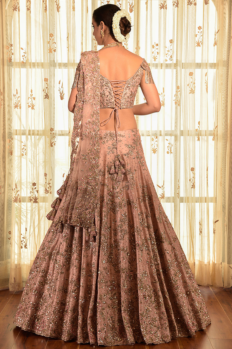 "Ingenne" Zardozi Raw Silk Lehenga Set