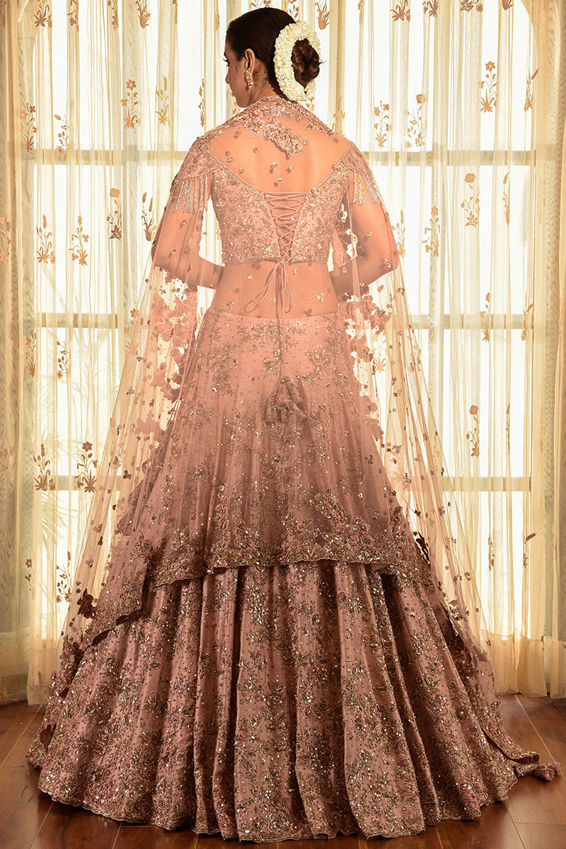 "Ingenne" Zardozi Raw Silk Lehenga Set