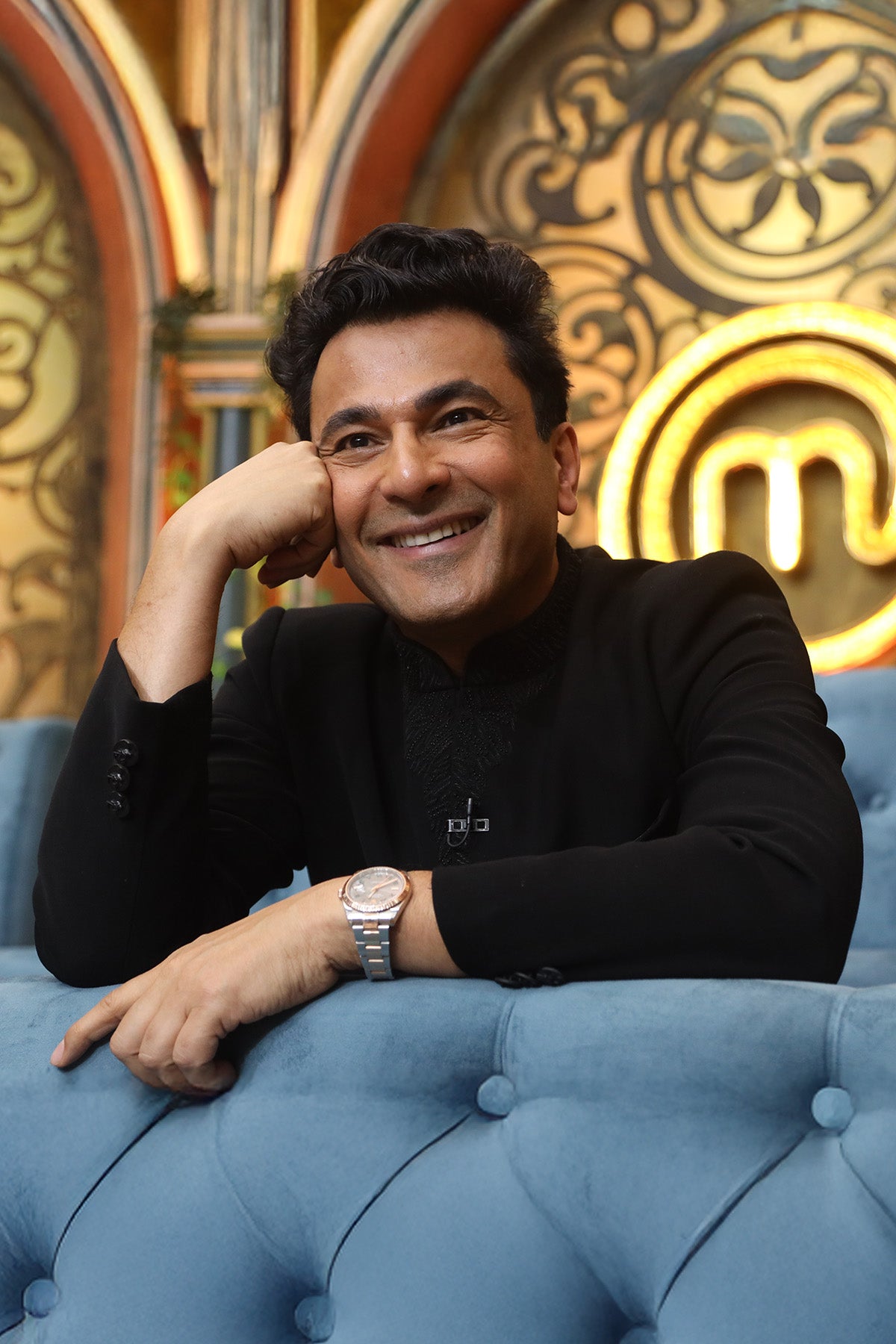 Vikas Khanna In Neroir Nawabi  Achkan With Churidaar