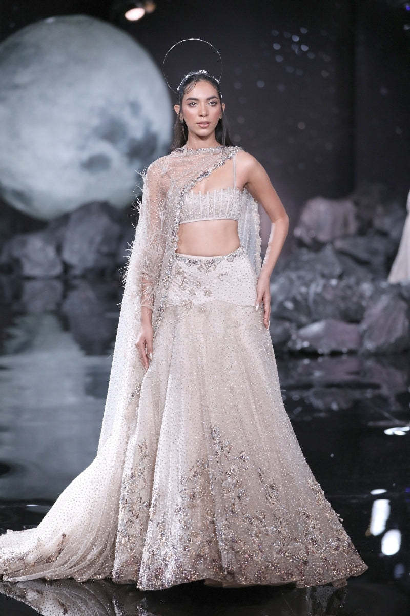 "Myra" Tulle Lehenga Set