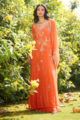 "Russet Rose" Chiffon Kalidar Set